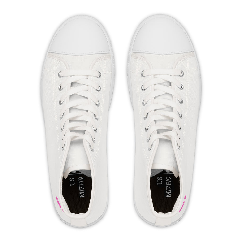 Classic  High-Top Sneakers — Women's Casual Canvas Shoes Dusty White