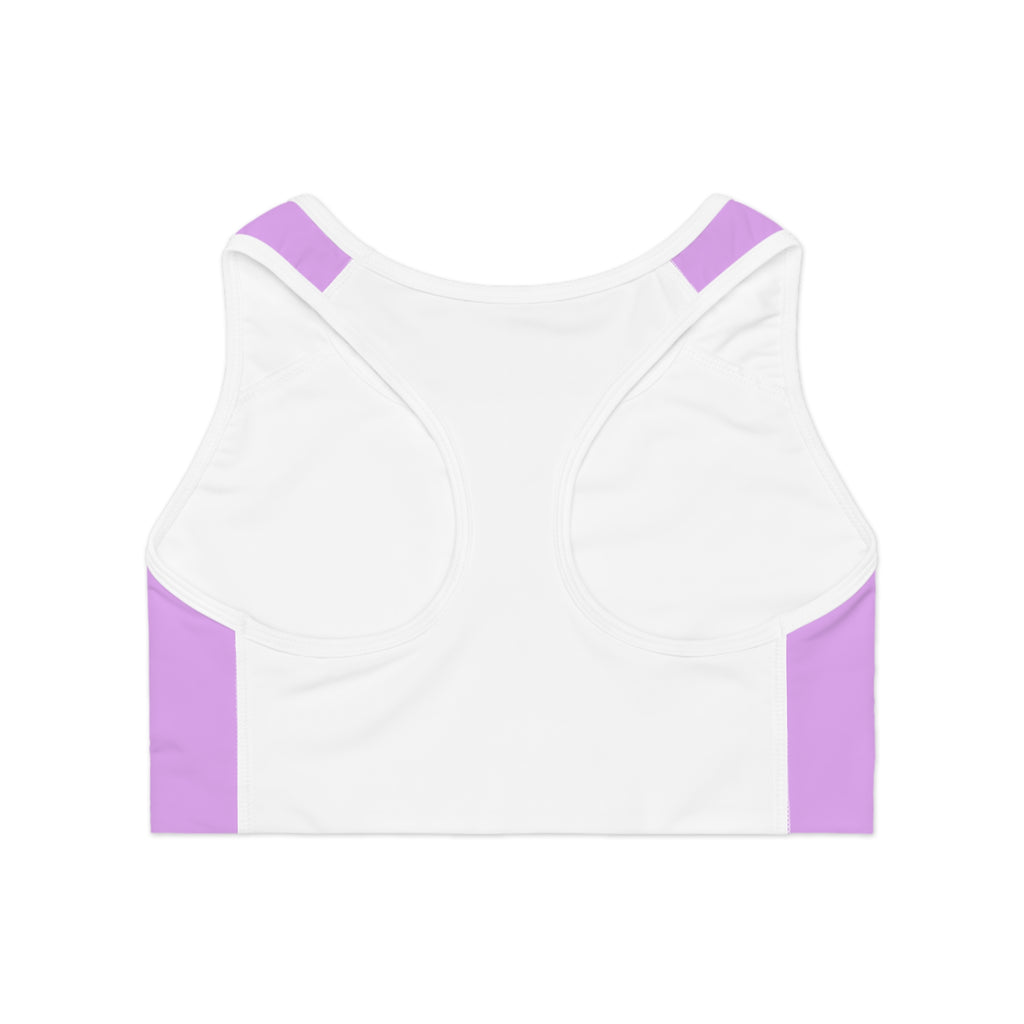 Neon Purple 'SEXY' Sports Bra — Bold Activewear Crop Top