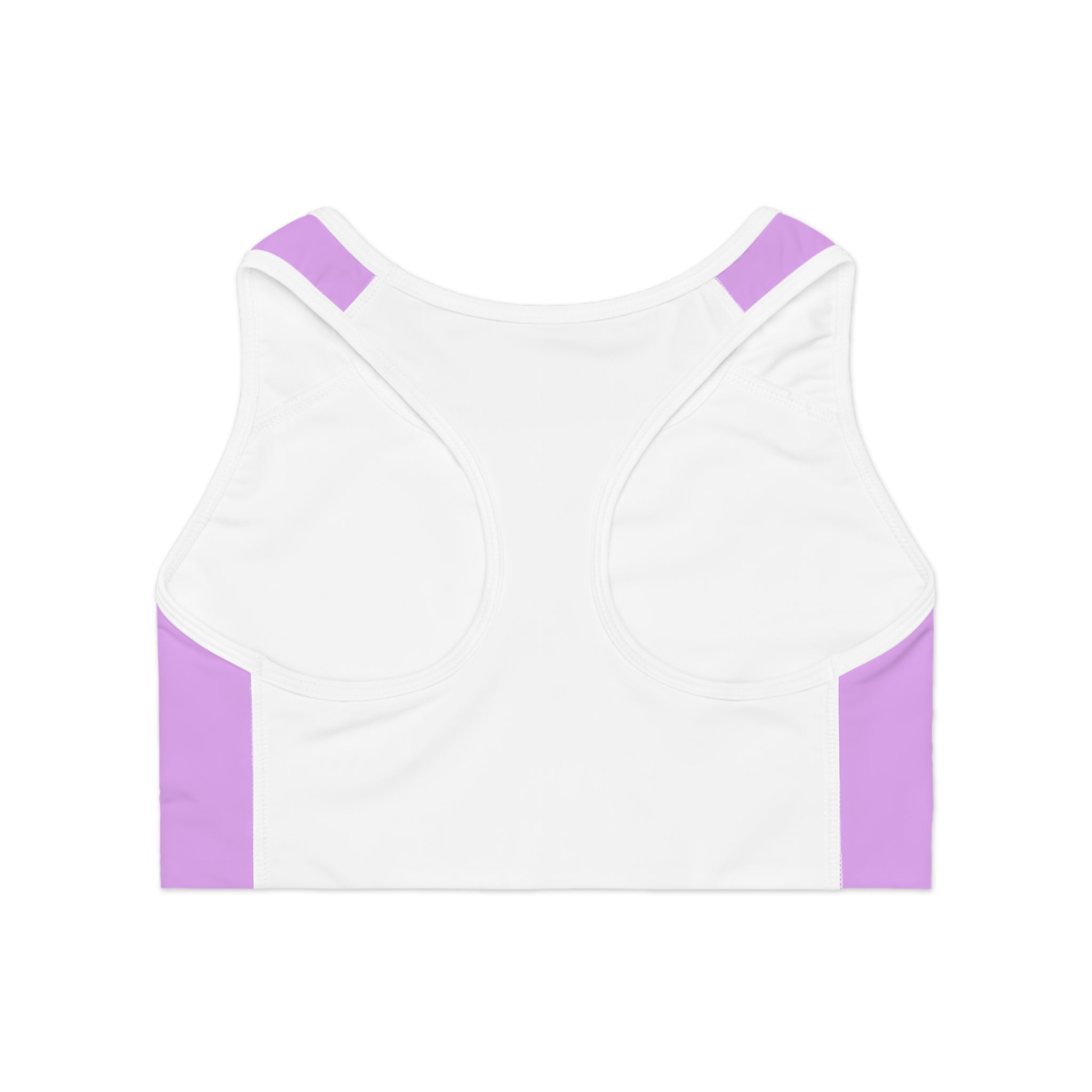 Neon Purple 'SEXY' Sports Bra — Bold Activewear Crop Top