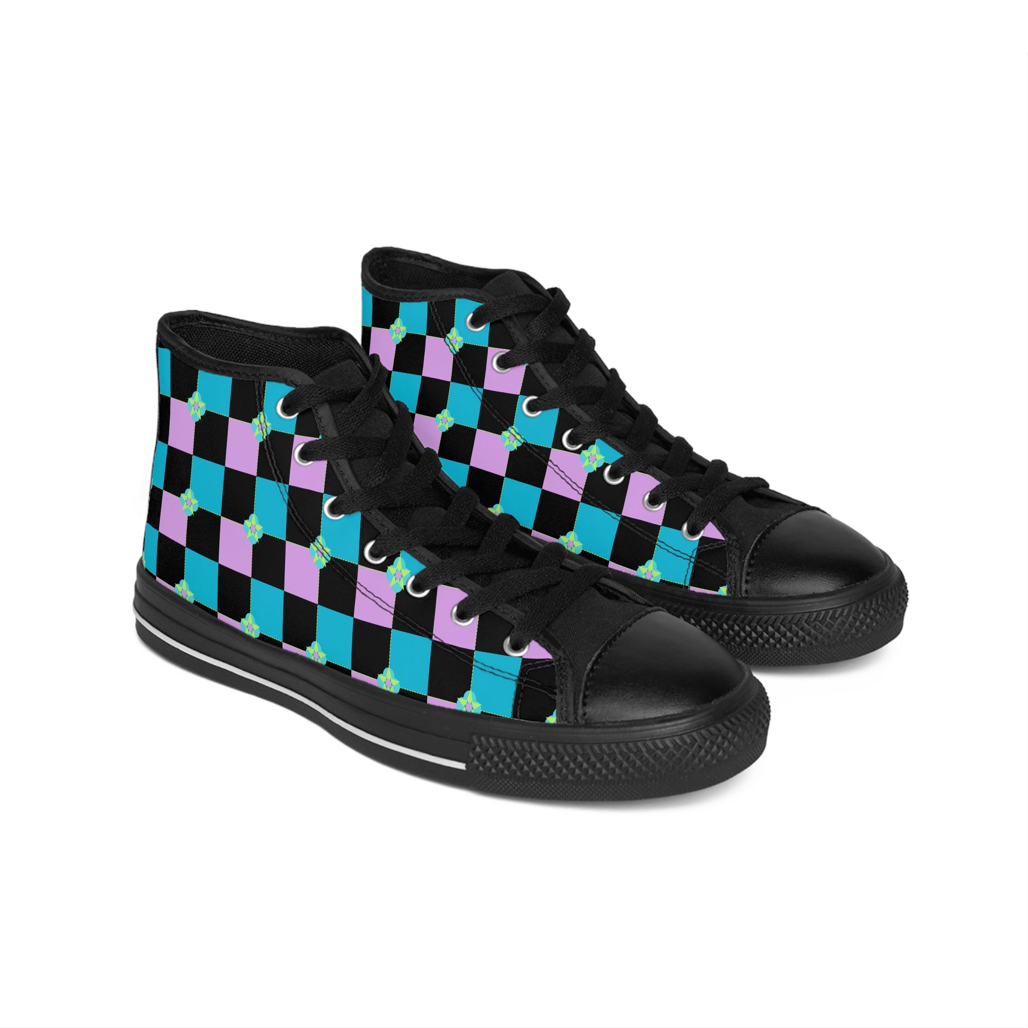 High-Top Sneakers for Women Pink/SkyBlue