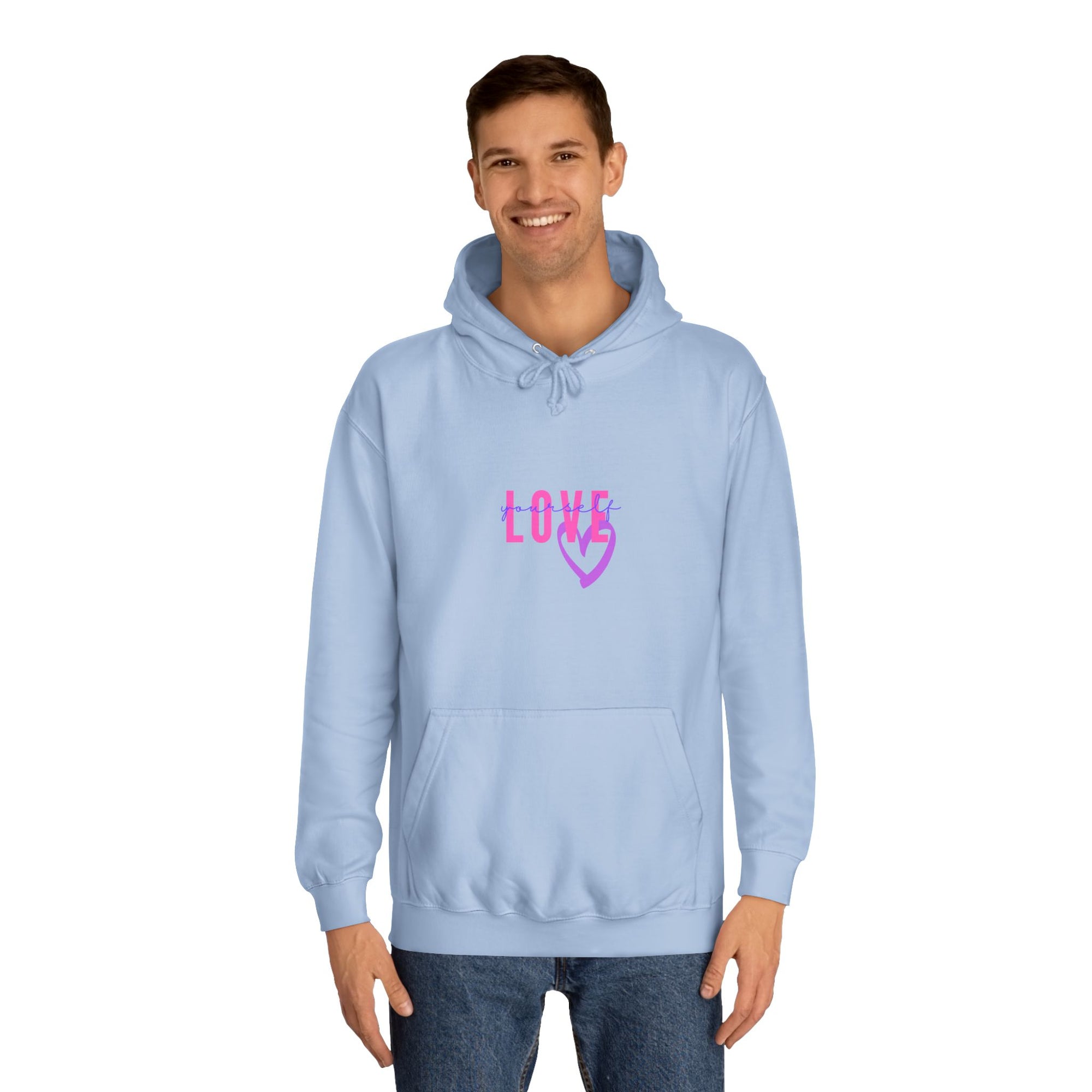 Love Heart Hoodie Unisex College Sweatshirt Apparel
