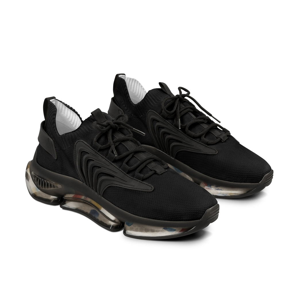 Men's Black Mesh Sneakers — Lightweight Breathable Athletic Shoes