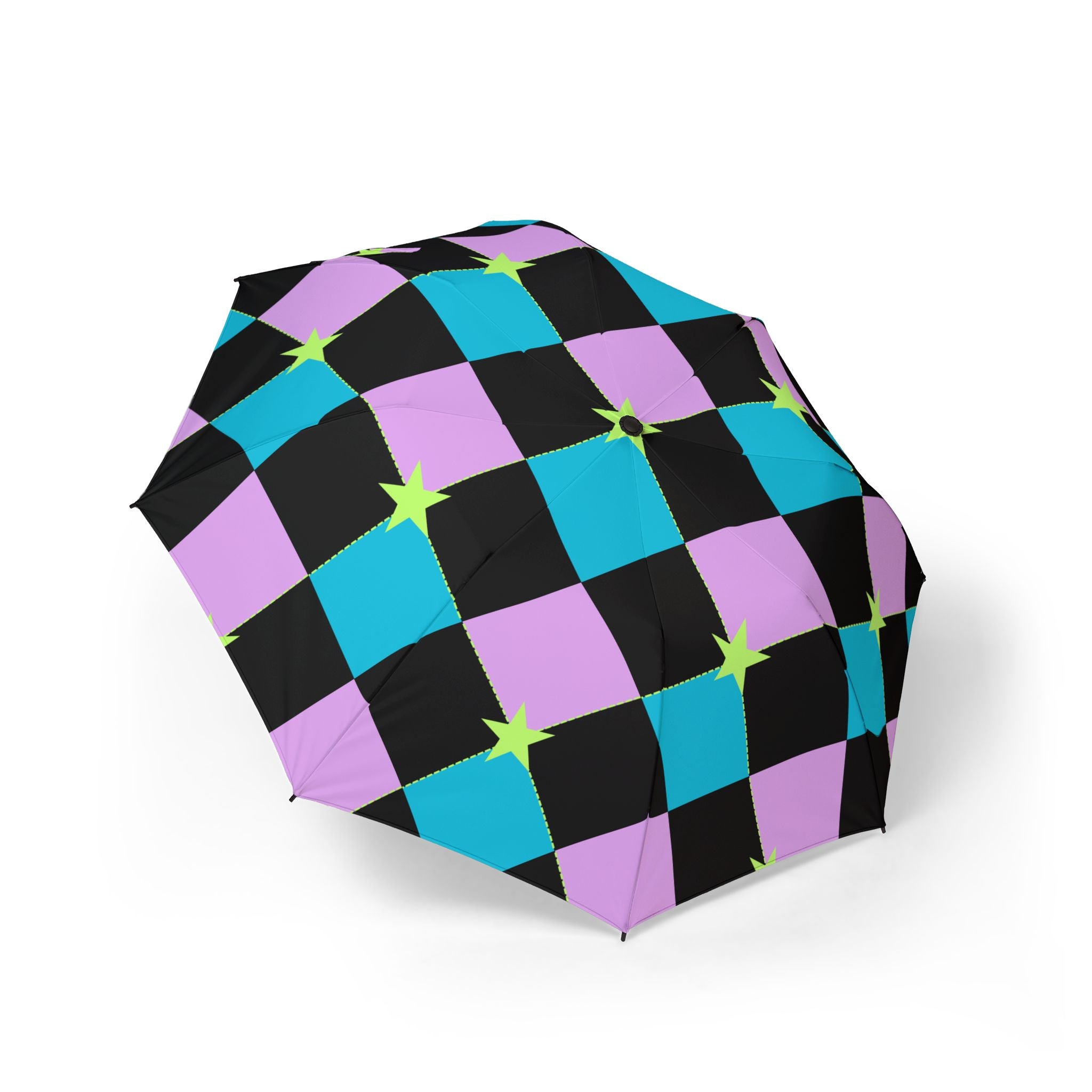 Colorful Foldable Umbrella with Star Pattern