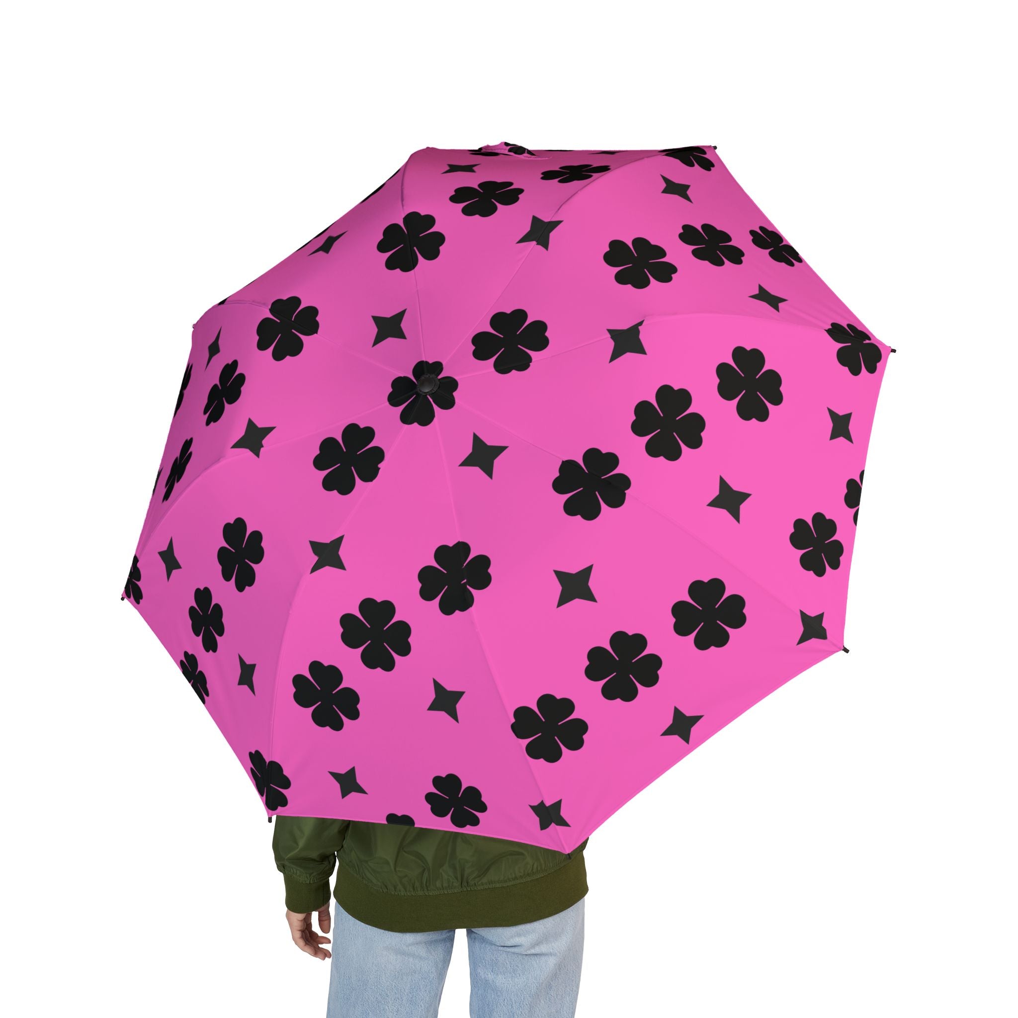 Lucky Pink Foldable Umbrella