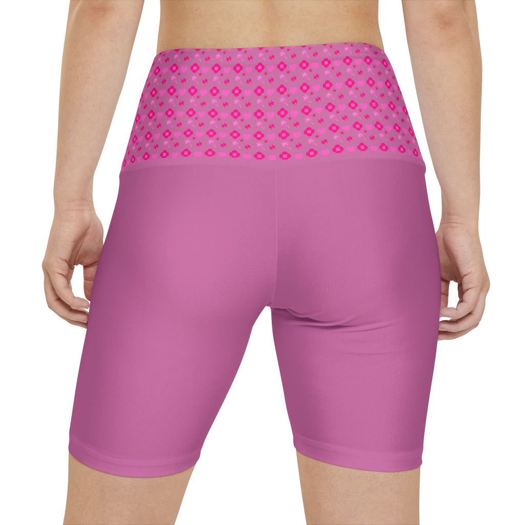 Slim Girl Women's Workout Shorts Pink