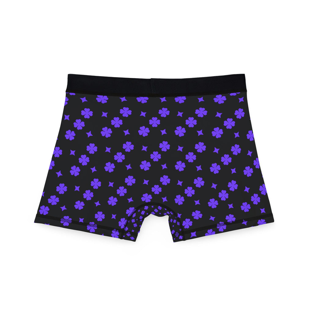 Purple Floral Boxer Briefs - Men's Comfortable Underwear