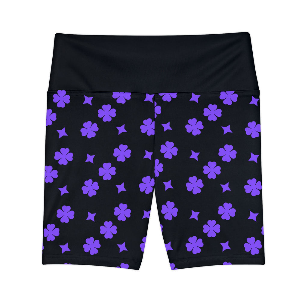 Gym Girls Black Women Workout Shorts Purple