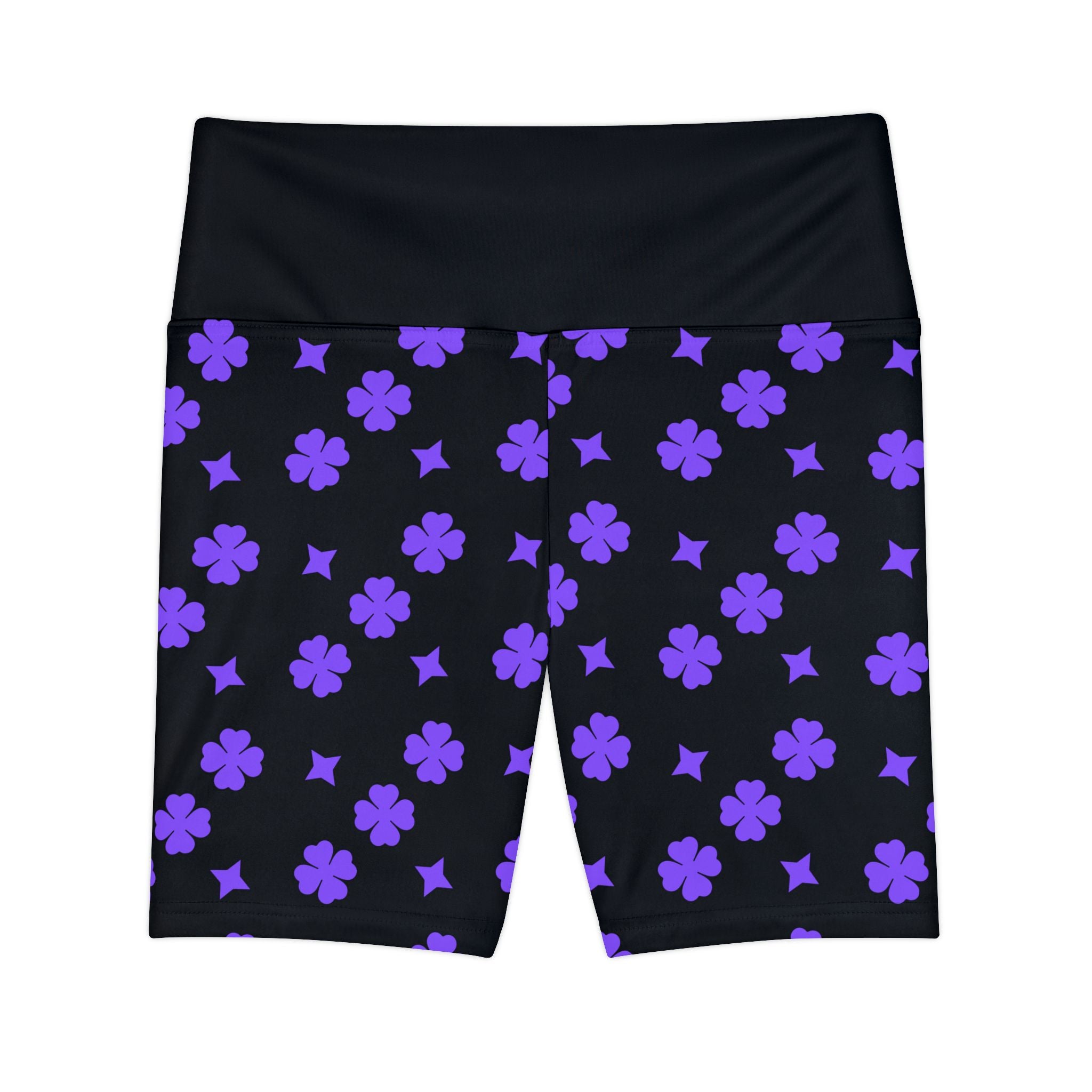 Gym Girls Black Women Workout Shorts Purple