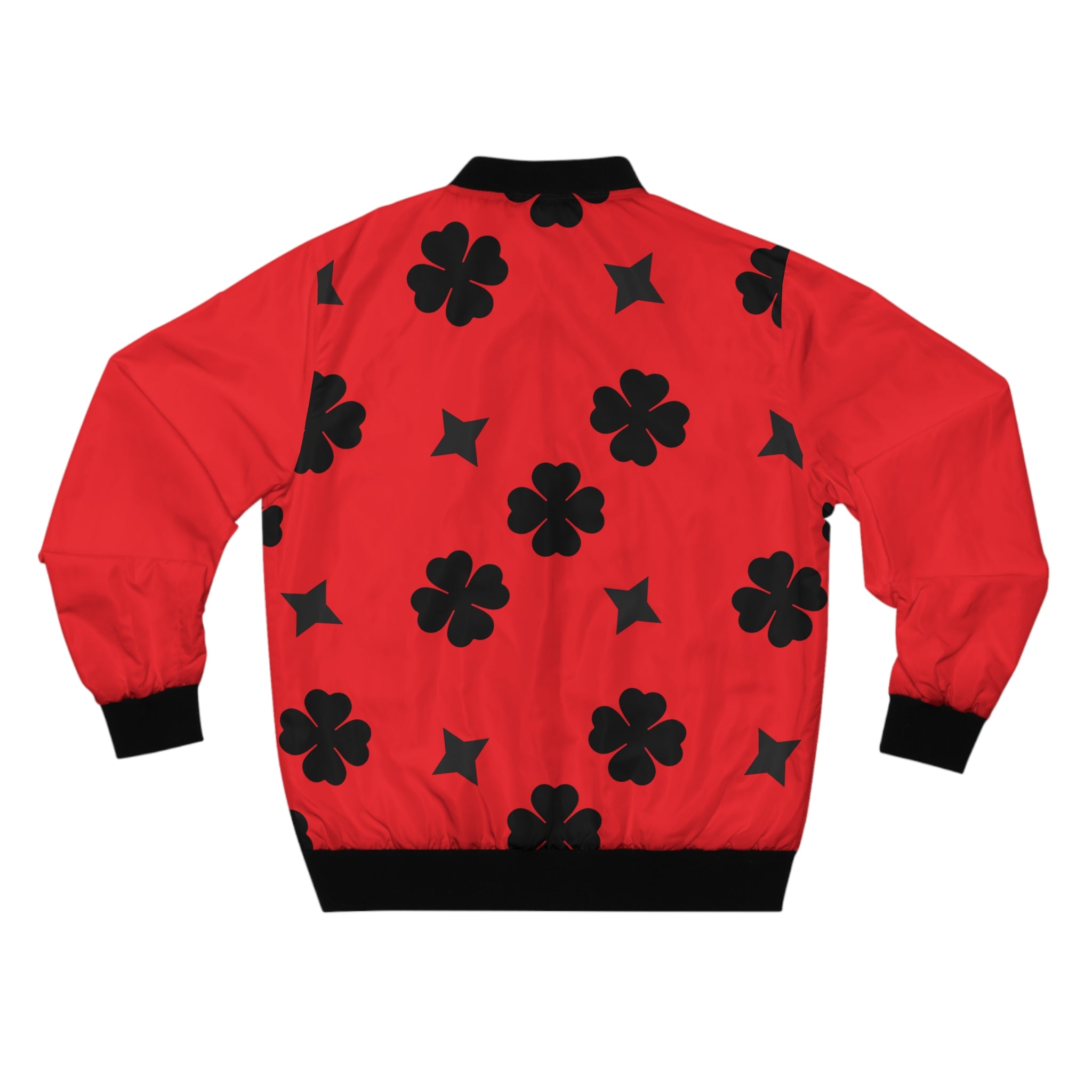 Men Black Lucky On Top Red Jacket