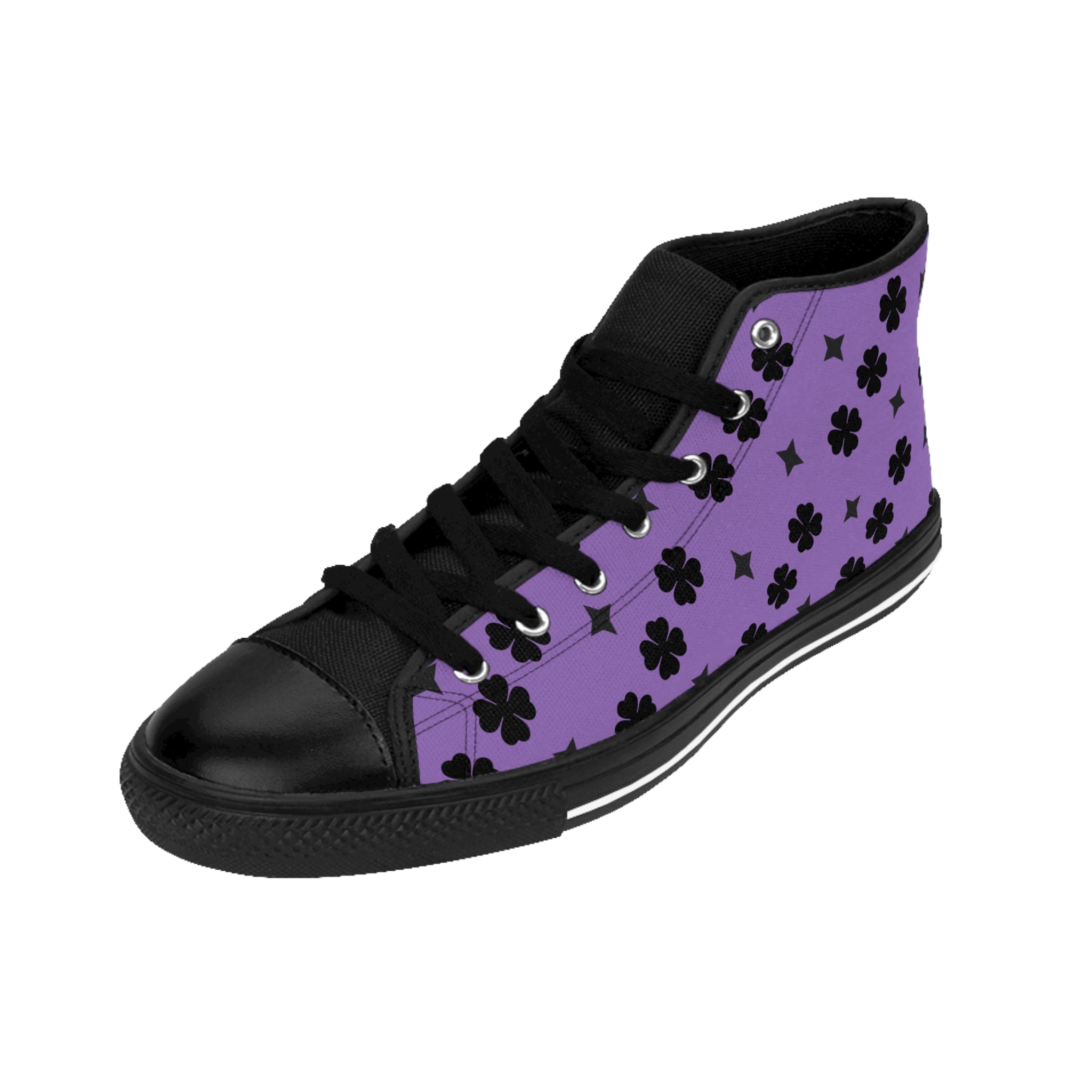 Men Classic Sneakers Black Lucky On Top Purple