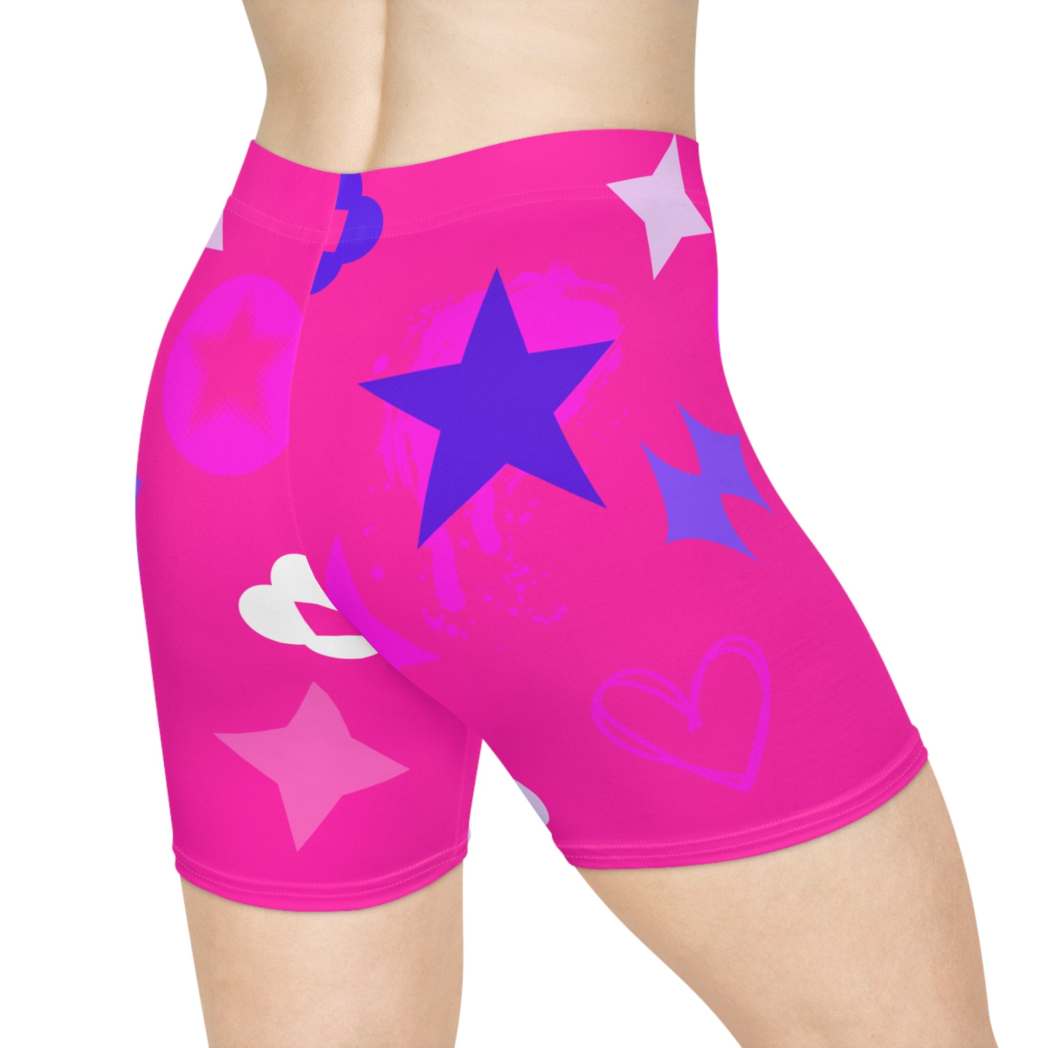 Women's Biker Shorts Pink