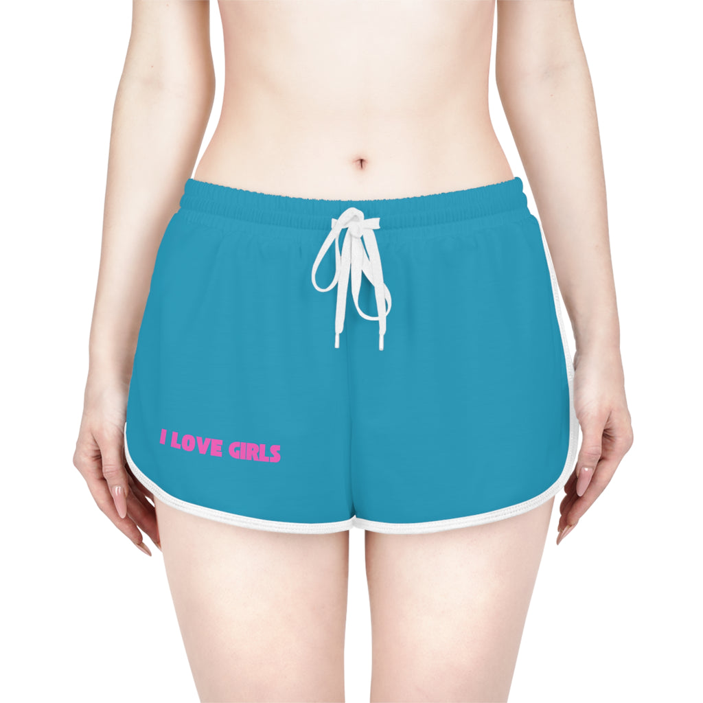 Women's Relaxed Shorts — Bright Blue Casual Lounge & Workout Shorts
