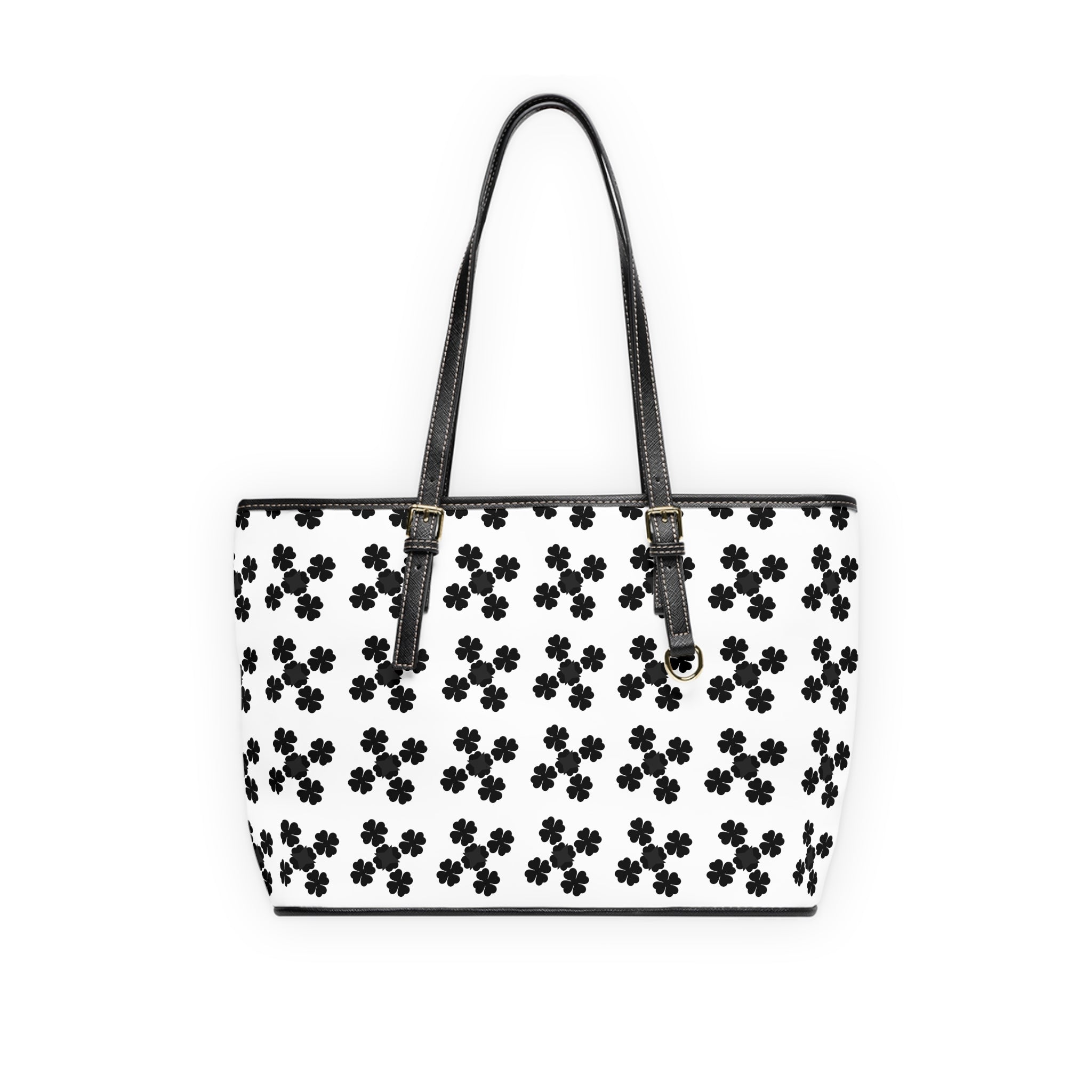 White Leather Shoulder Bag lucky