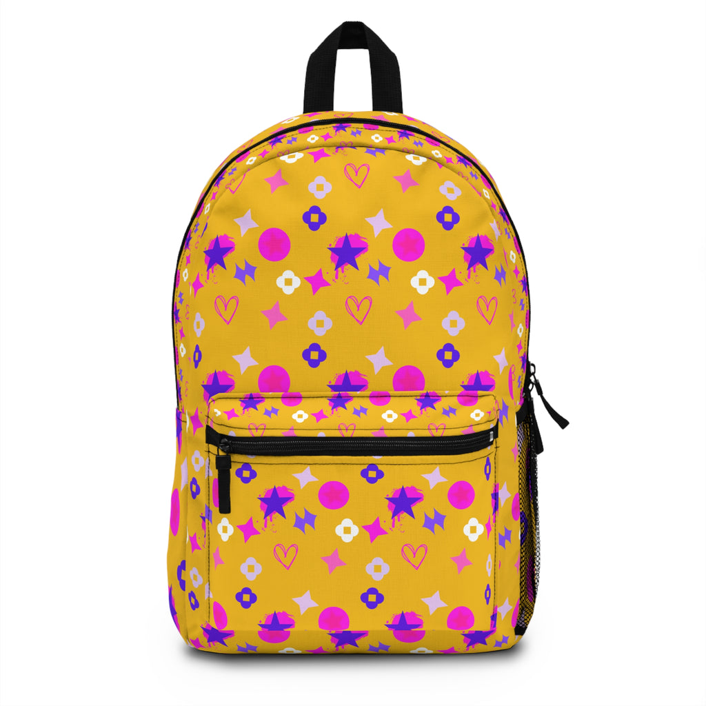 Love Heart Backpack Yellow
