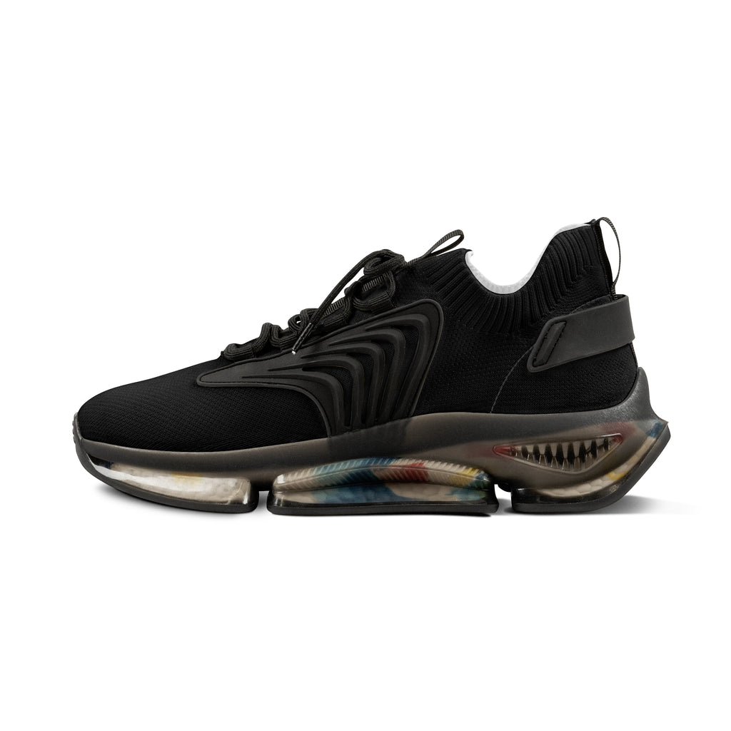 Women Mesh Sneakers — Streetwear Running Shoes Black
