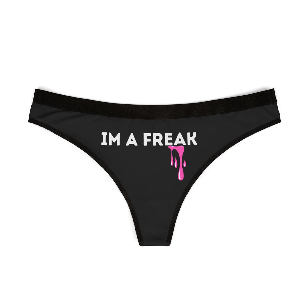 Women's Thong Underwear Black