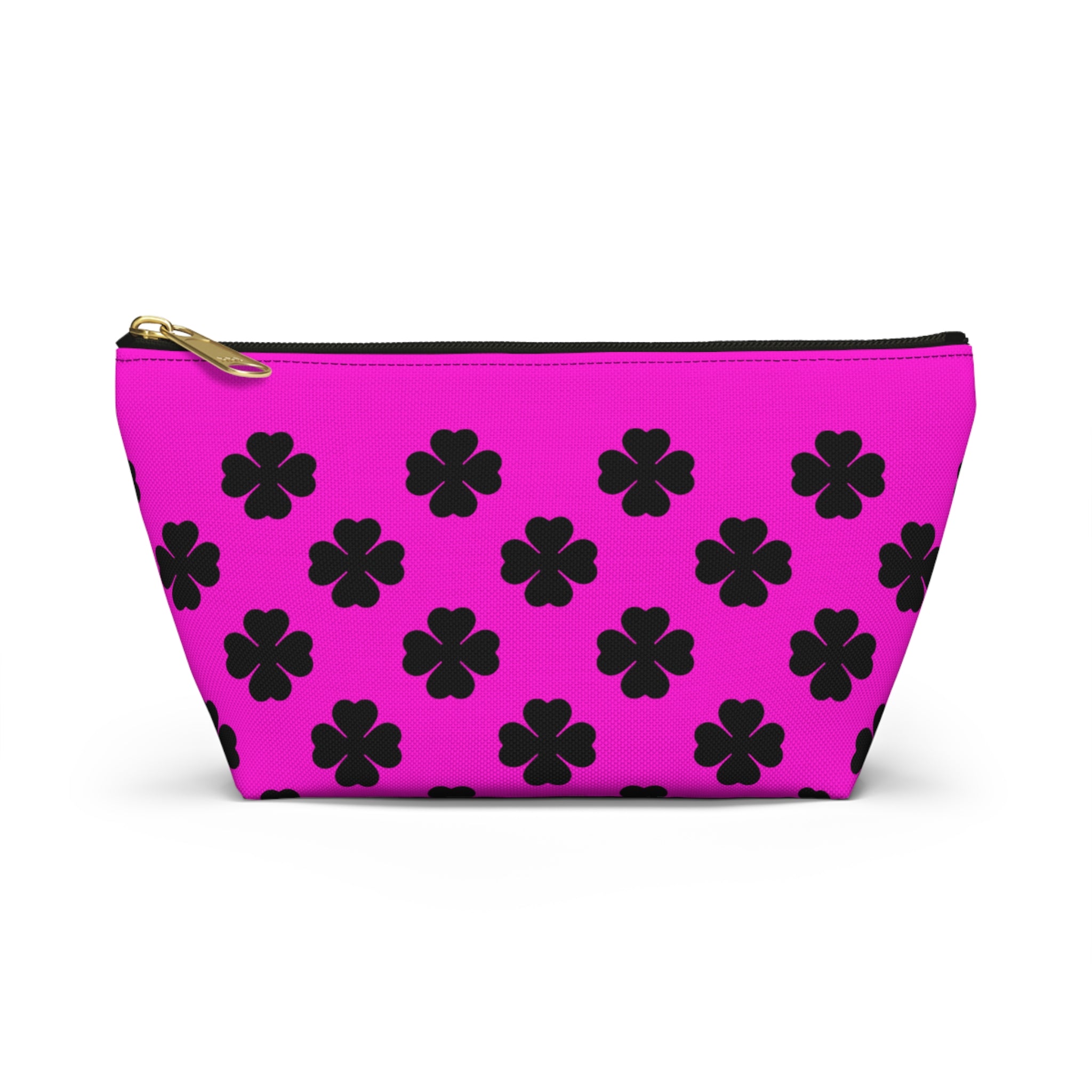 Black Clover Pattern Accessory Makeup & Travel Organizer Pink