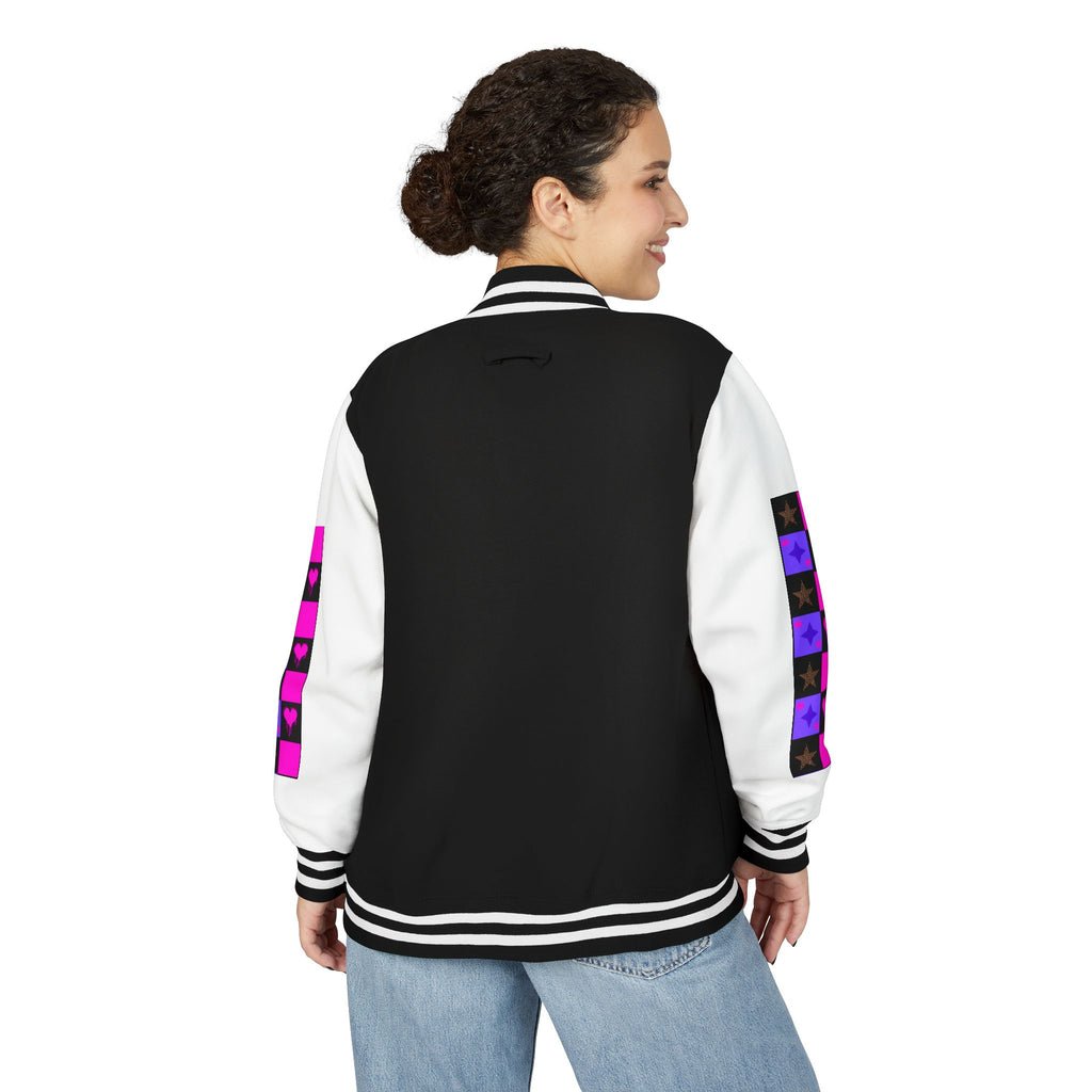 Women Hearts & Stars Jacket — Varsity Coat