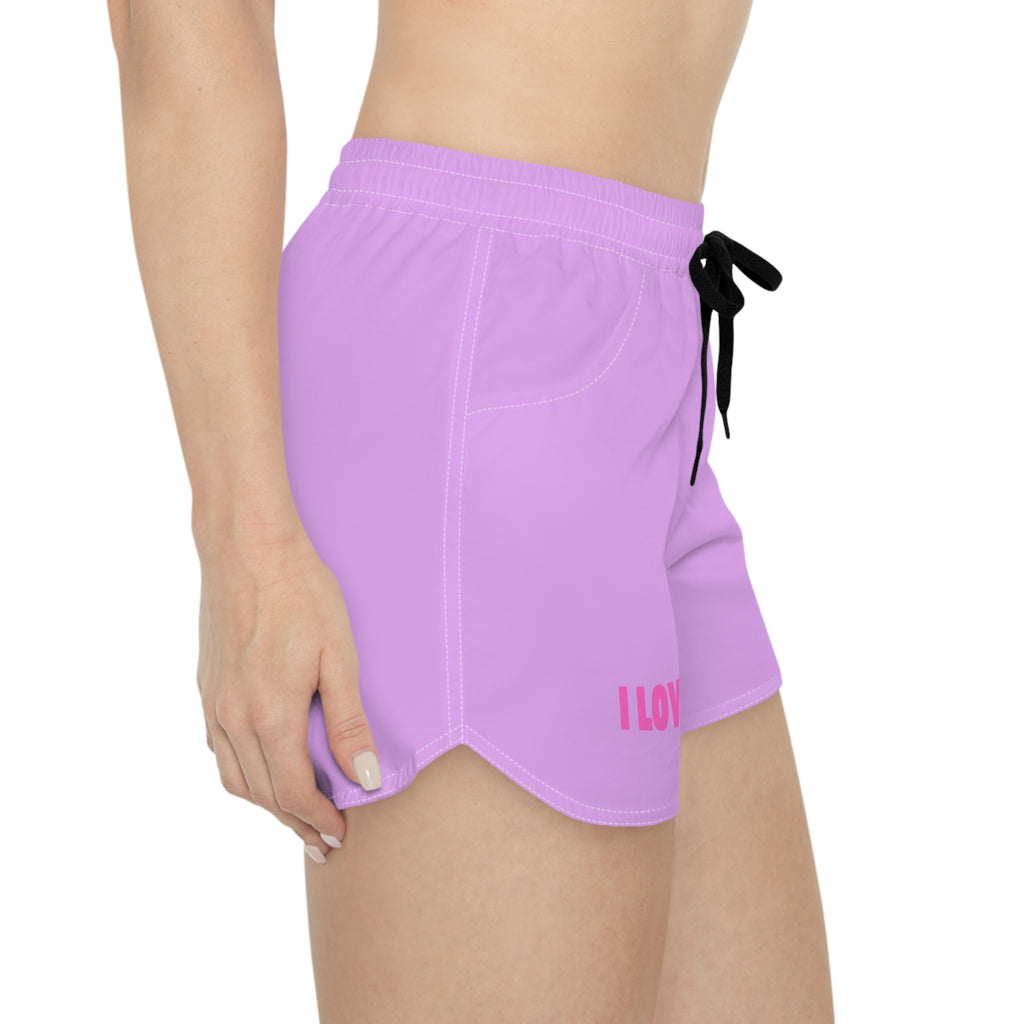 Logo Women's Casual Shorts — Black Lounge & Sleep Short Purple