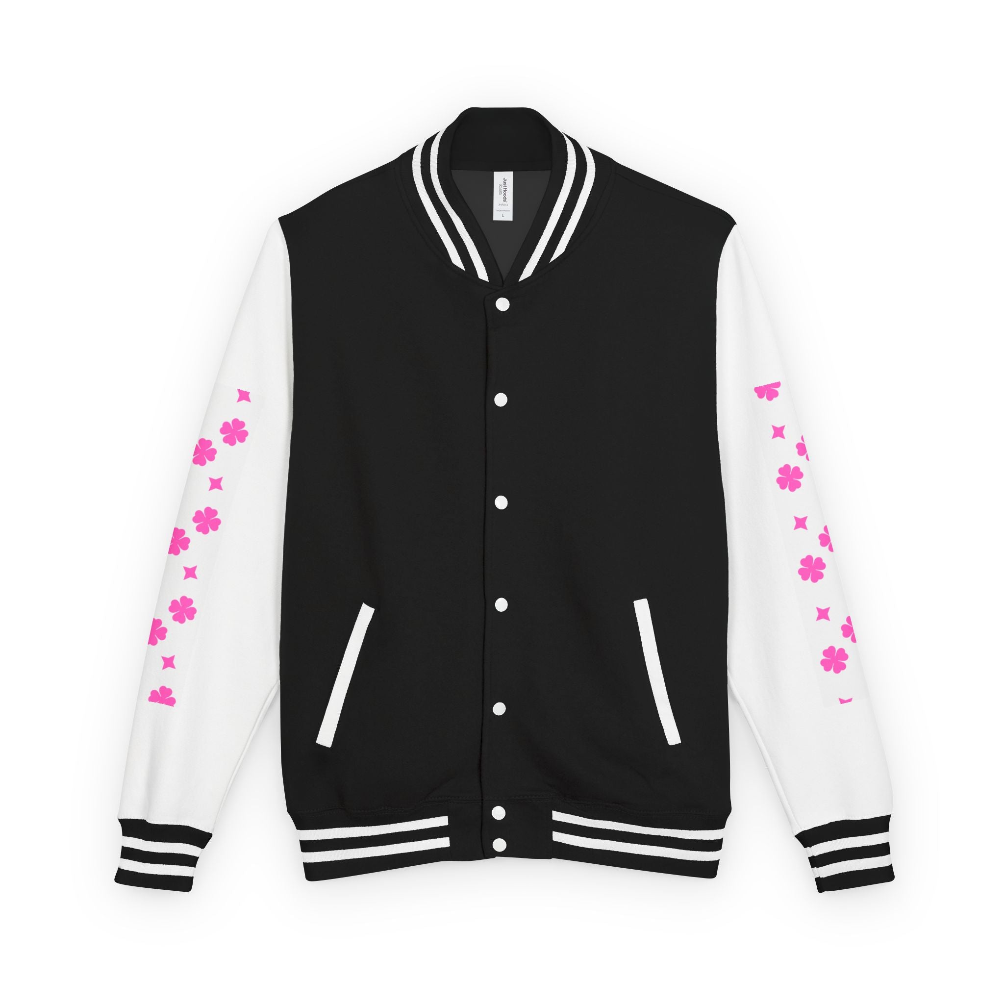 Women Heavyweight  Jacket White Black and Purple