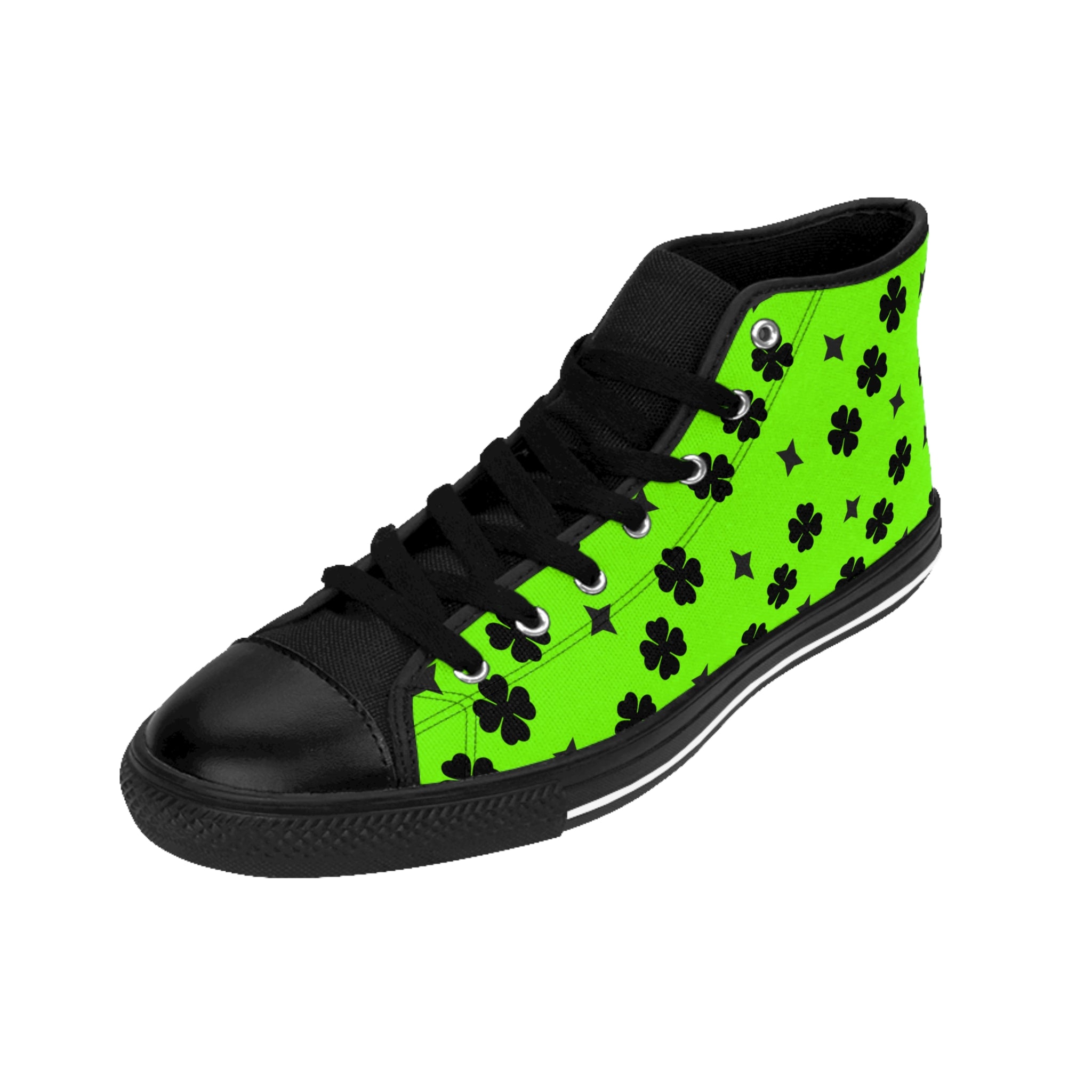 Men Classic Sneakers Star Lime Green