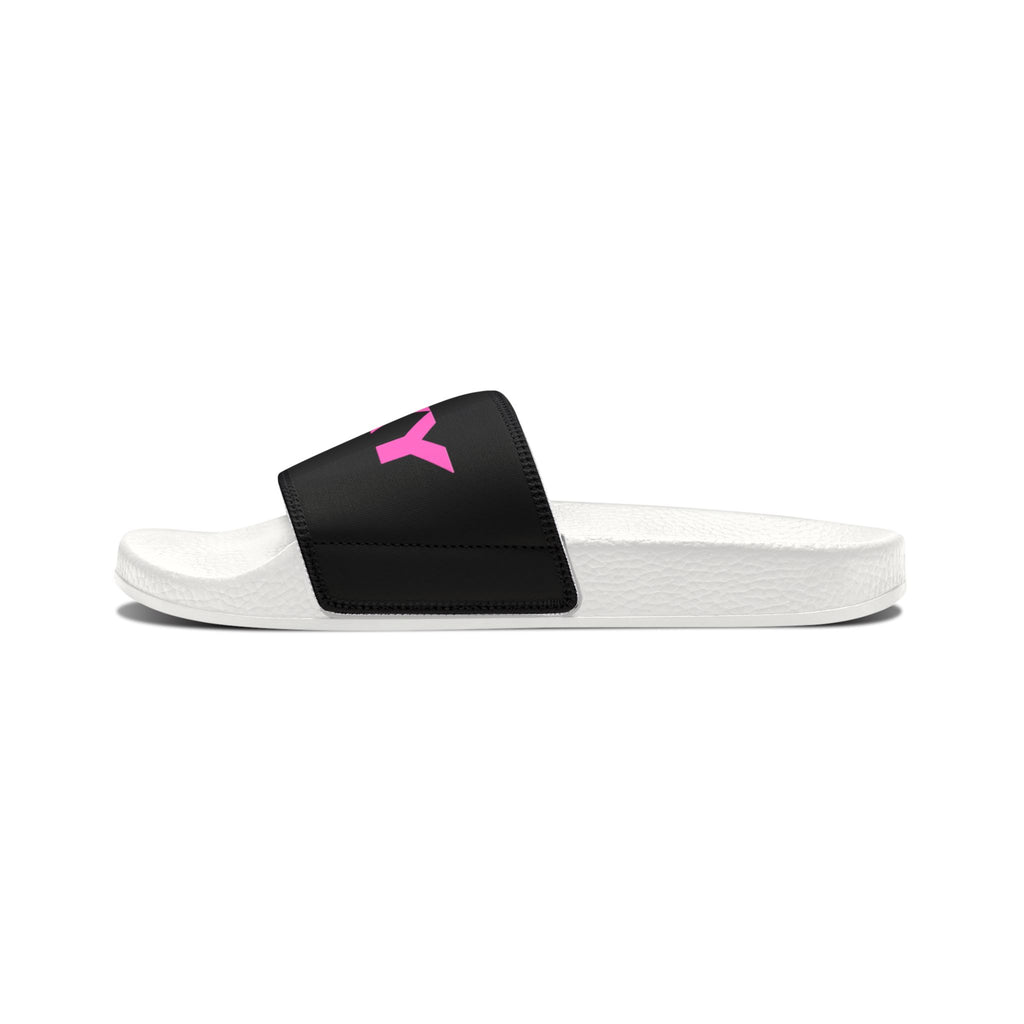 Women's 'SEXY' White Slide Sandals — Removable Strap Casual Pool & Beach Slides