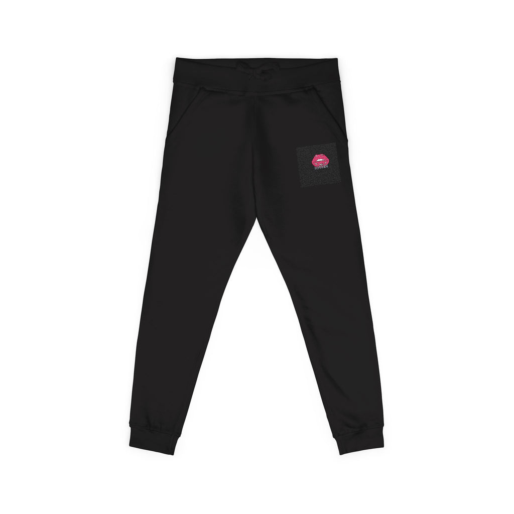 Men Fleece Sweatpants -Black
