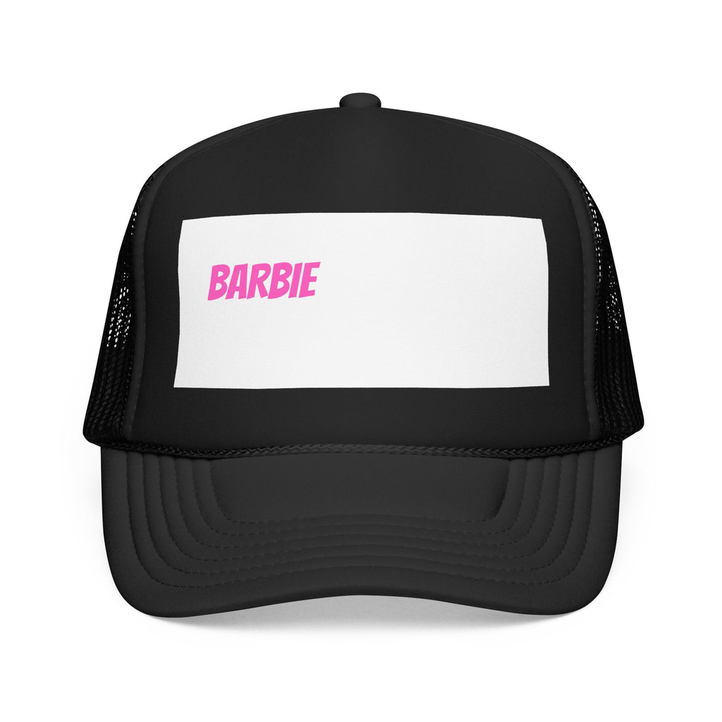 Barbie Foam Trucker Hat – Pink Logo Mesh Cap