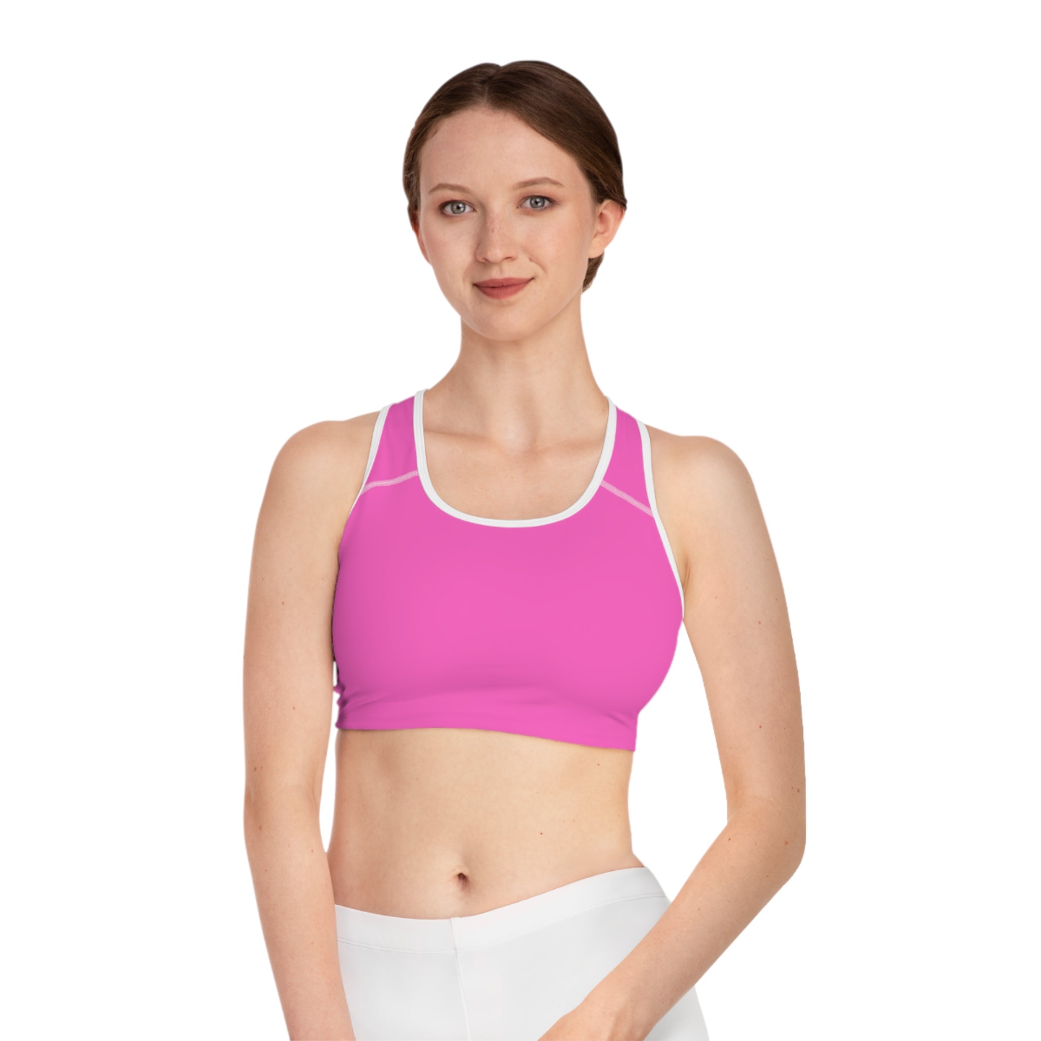 SEXY' Pink Sports Bra — Bold Activewear Crop Top