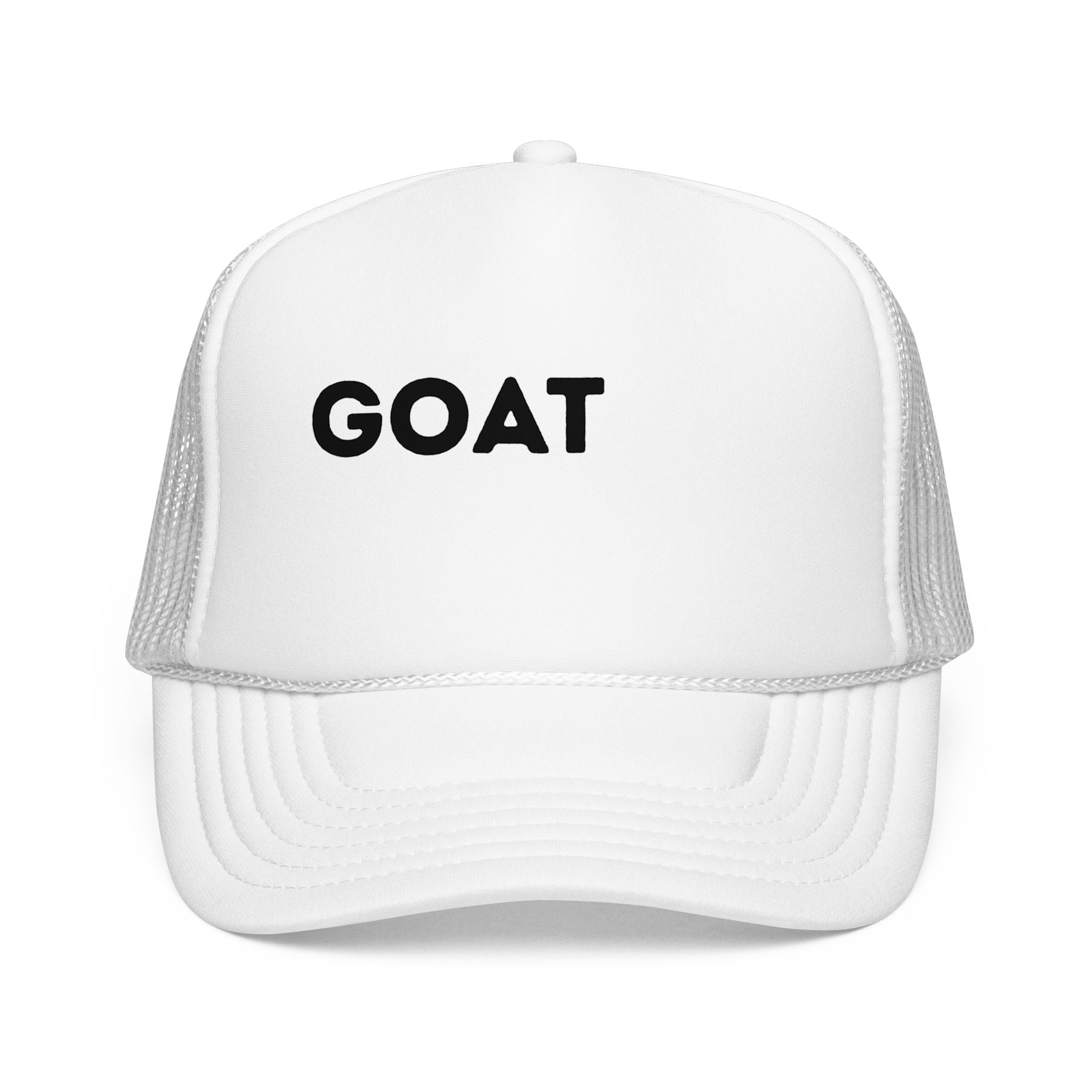 Goat Foam Trucker Hat – Pink Logo Mesh Cap