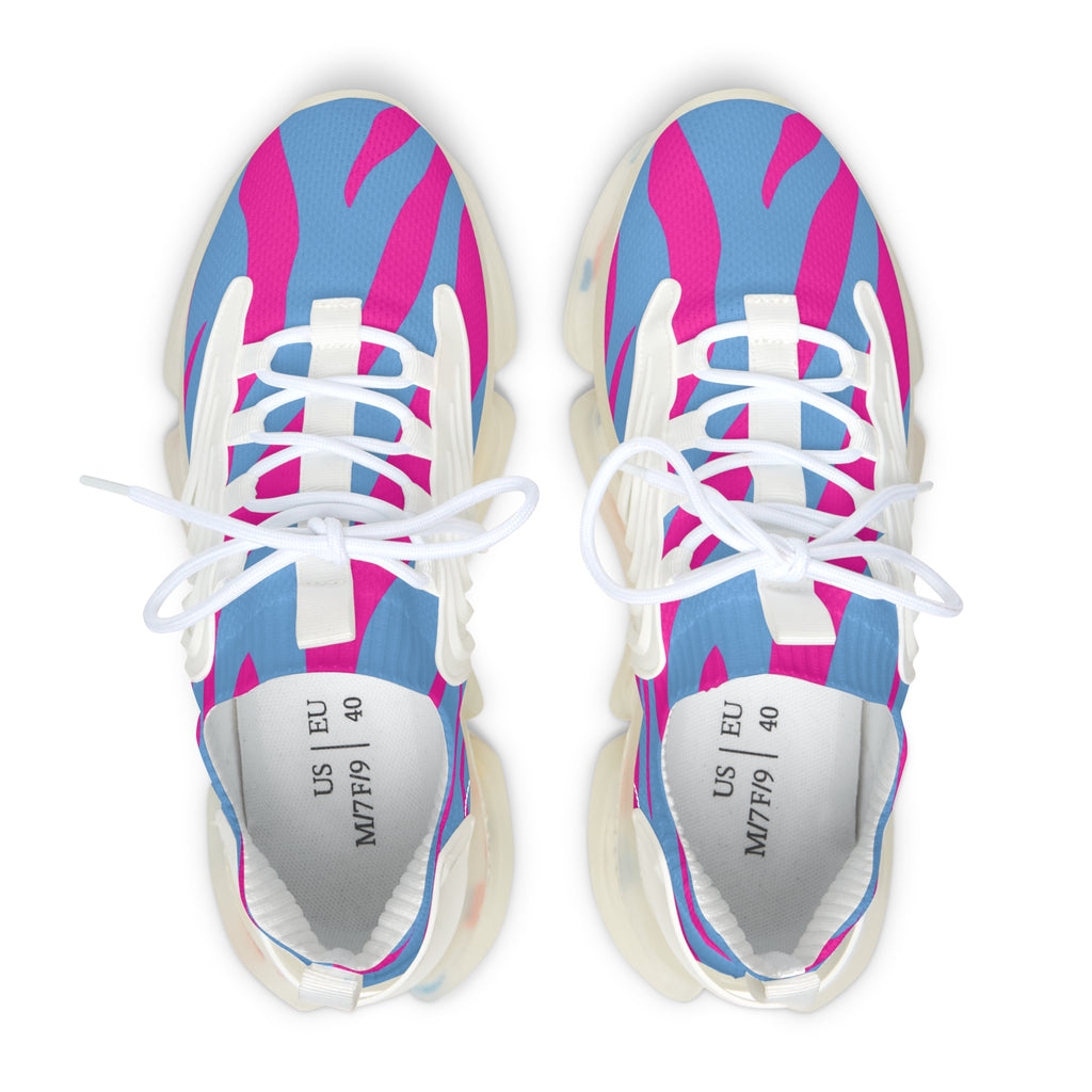 Copy of Pink Stylish Women's Mesh Sneakers – Bold Pink Stripes