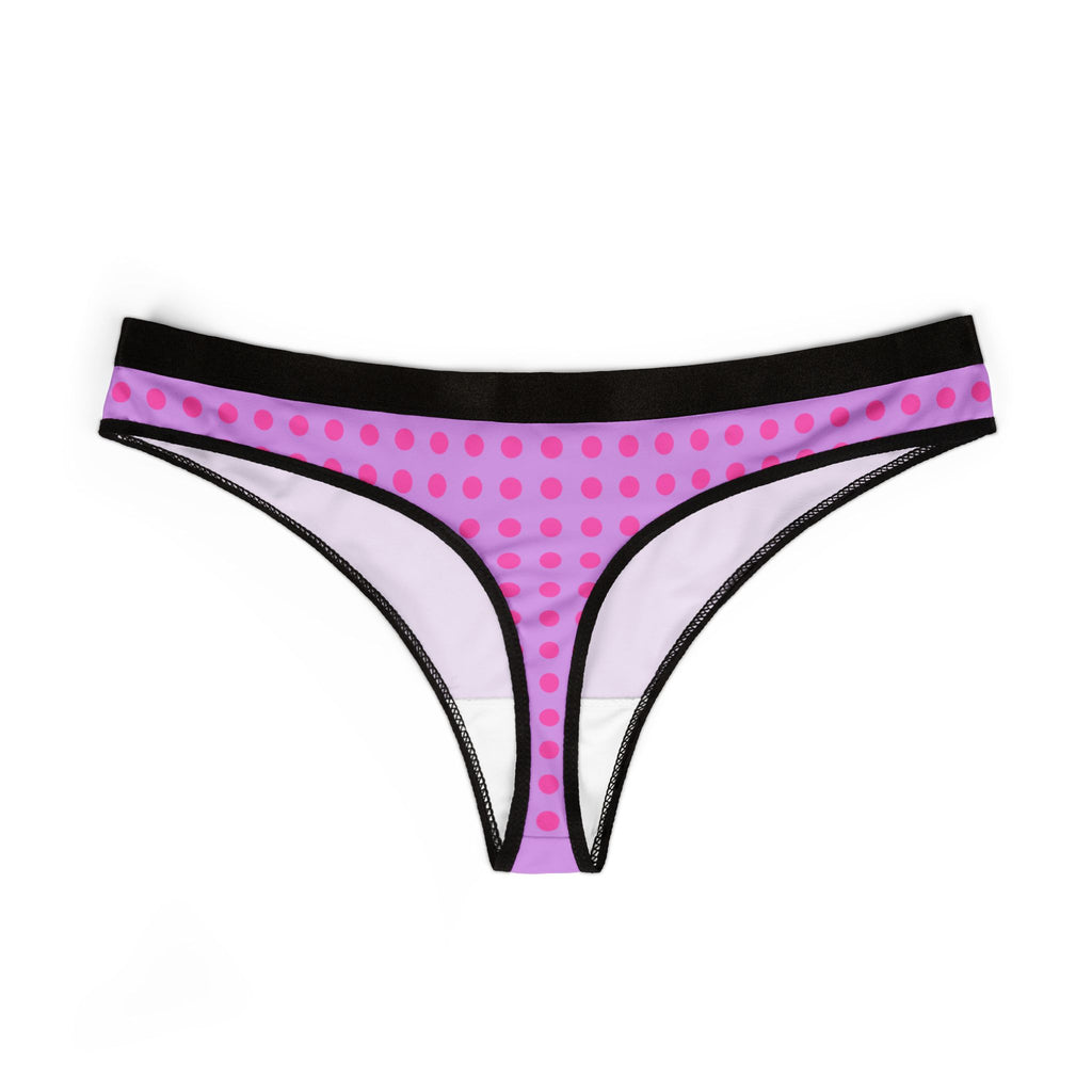 Lilac 'GIRLS' Women's Thong – Comfortable Purple Pink All-Over