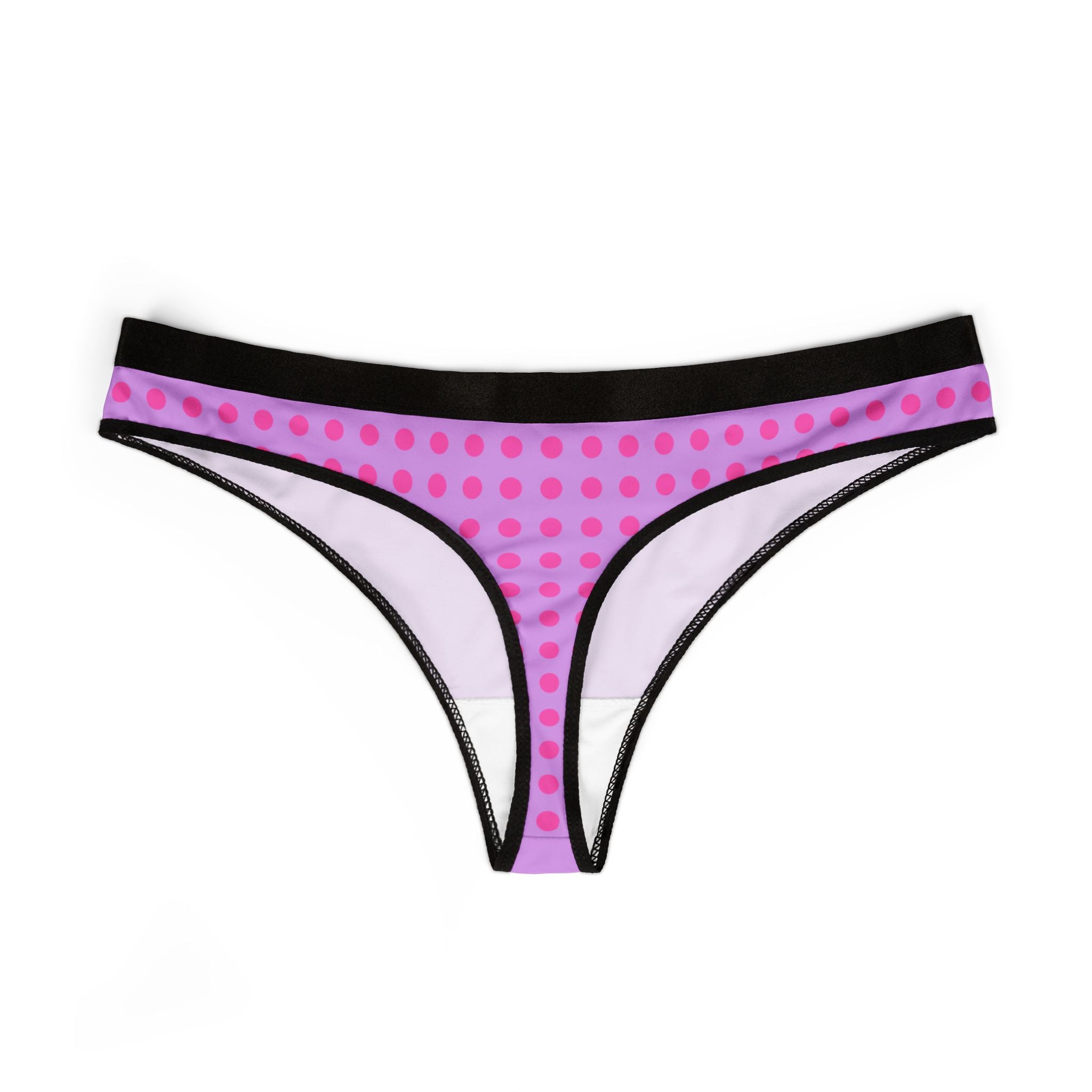 Lilac 'GIRLS' Women's Thong – Comfortable Purple Pink All-Over