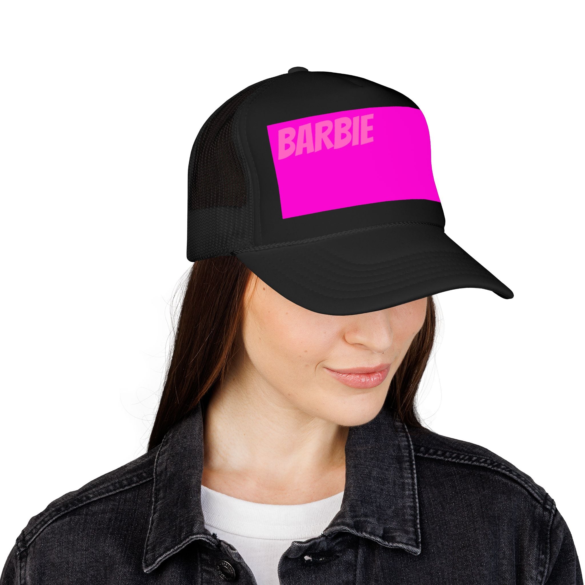 Barbie Pink Logo Trucker Hat