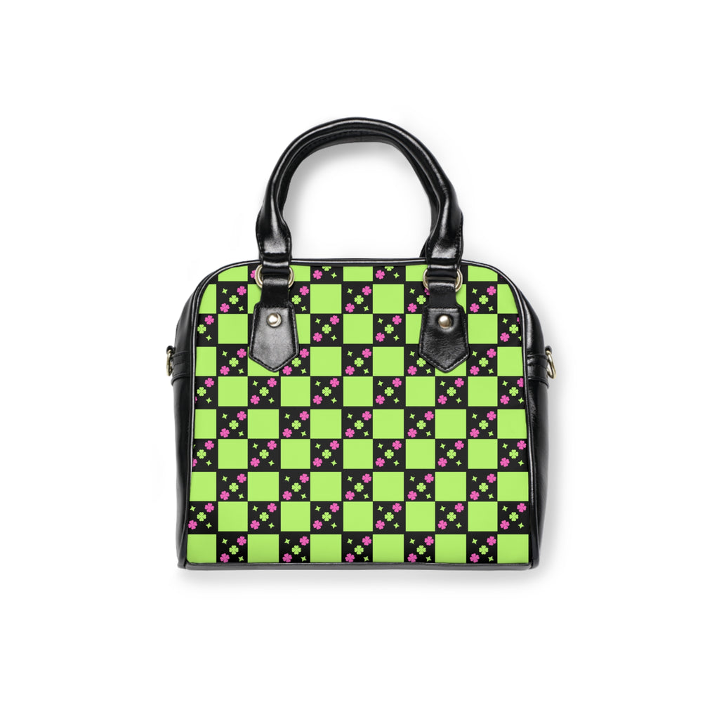 Shoulder Handbag - London Lime Green