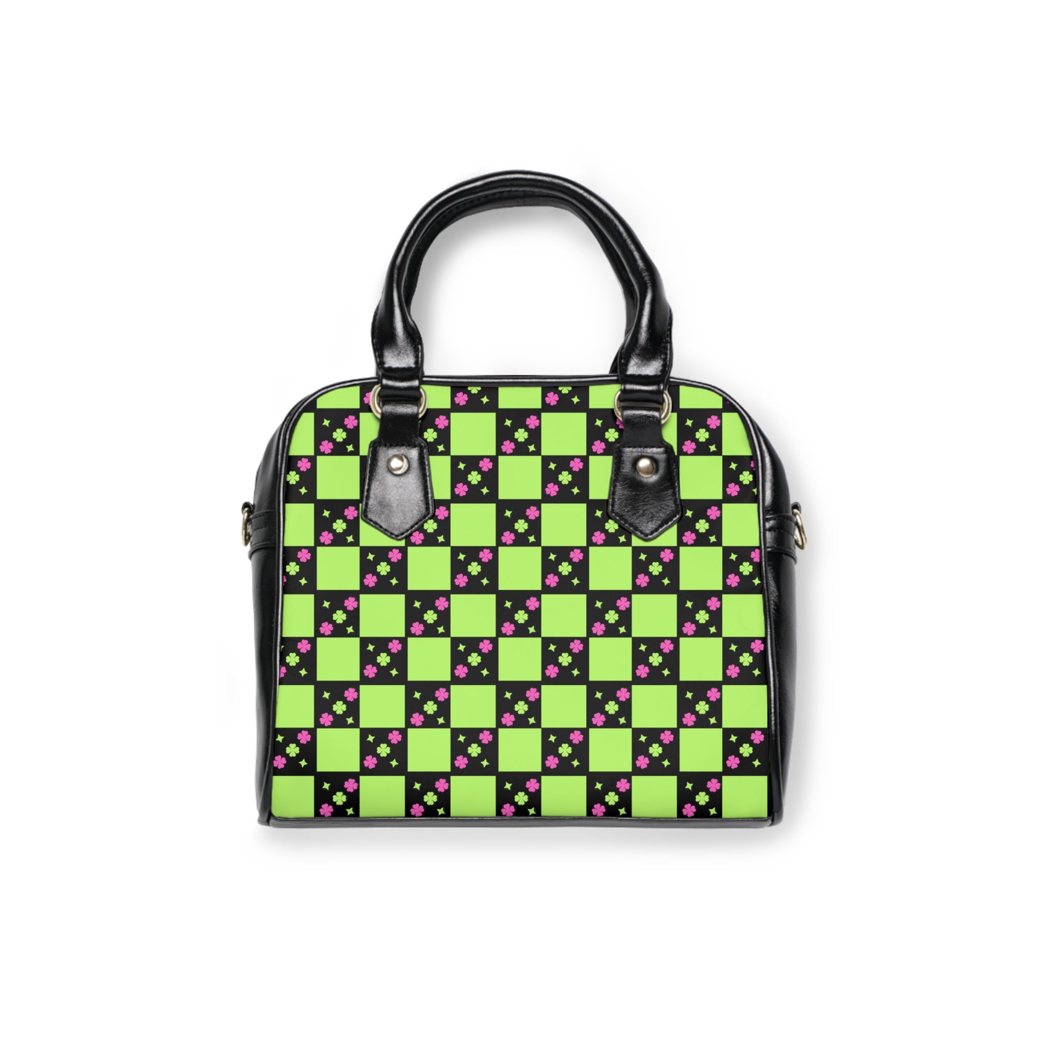 Shoulder Handbag - London Lime Green