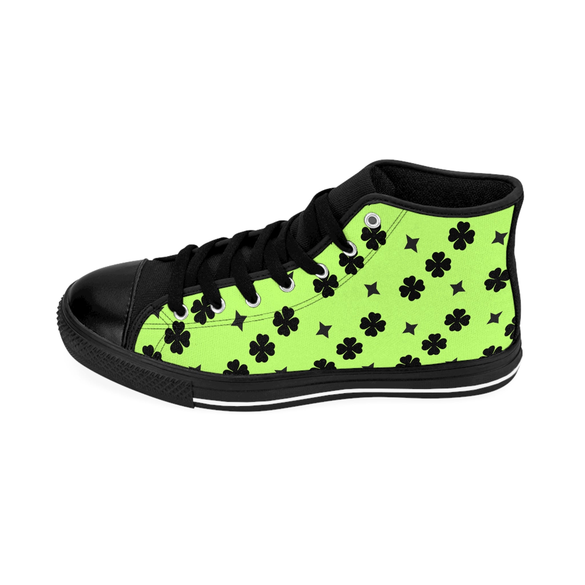 Men Classic Sneakers Lime Green Design