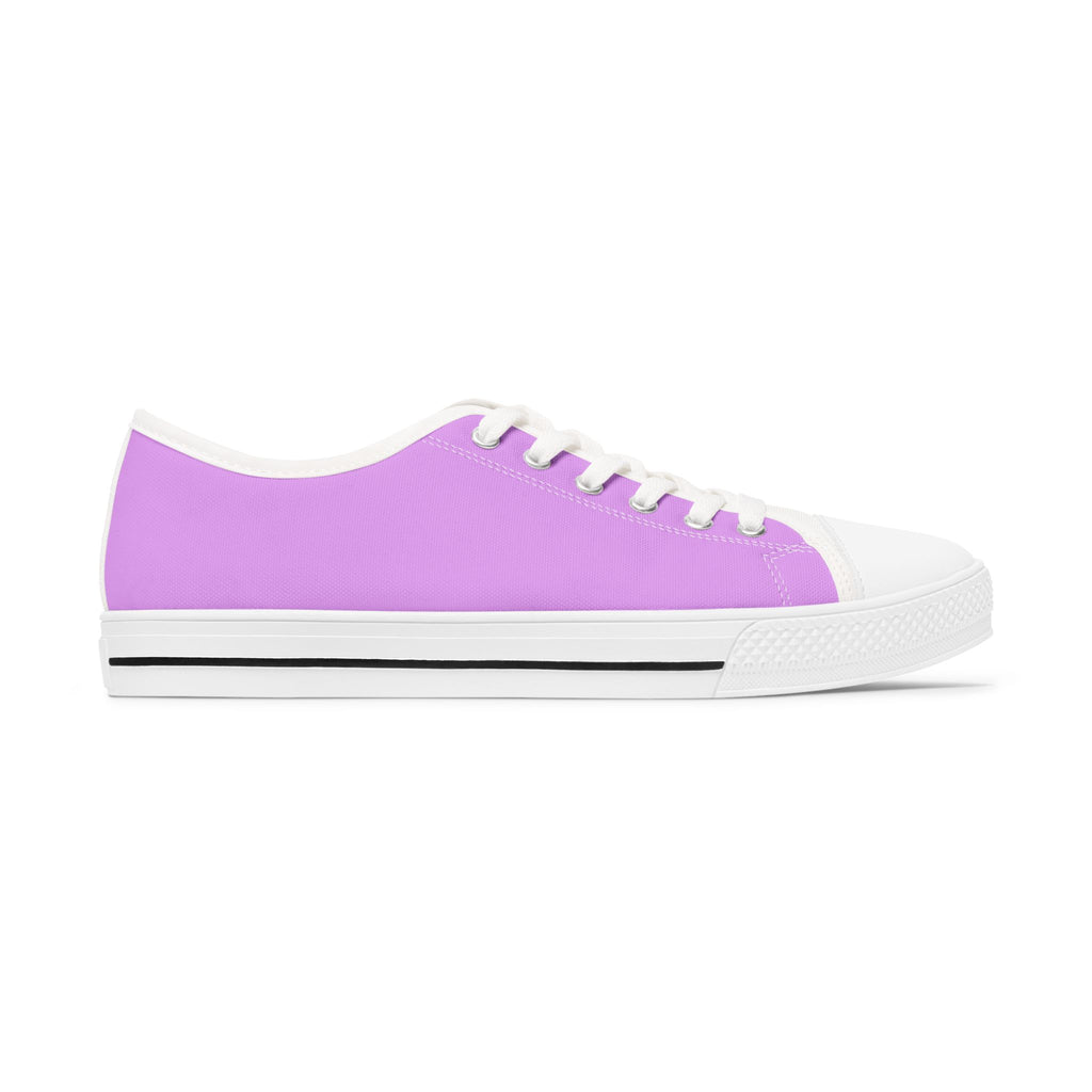 Low Top Sneakers — Women's Casual Lace-Up Shoes Purple