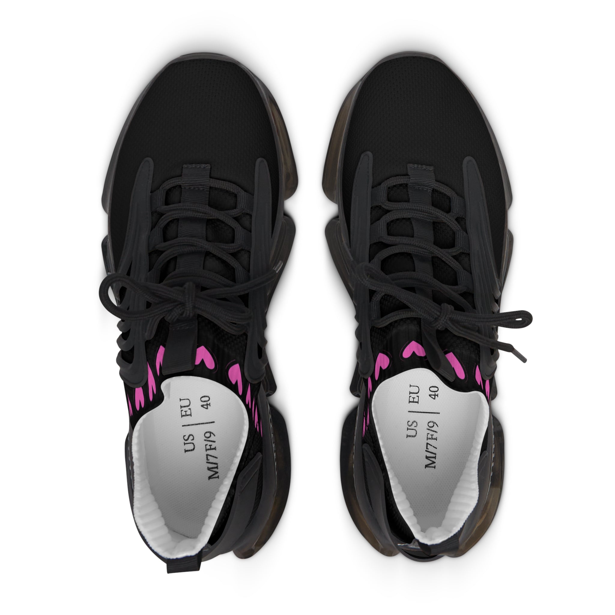 Love Women's Mesh Sneakers Black -Lightweight Athletic Shoes
