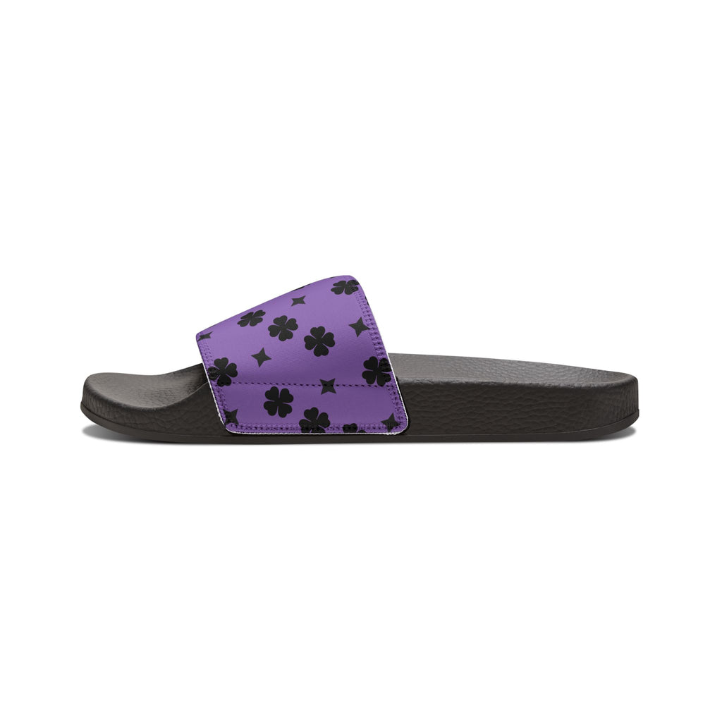 Men's Sandal Black Stars on Purple