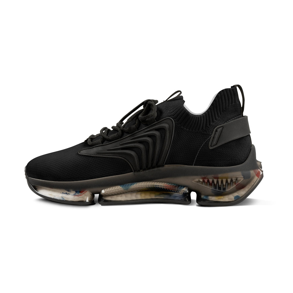 Women Mesh Sneakers — Streetwear Running Shoes Black