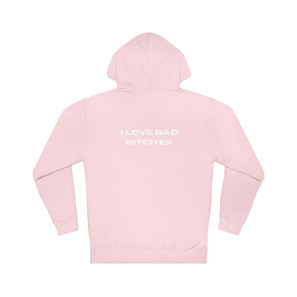 Women Hooded Pink Pullover Hoodie