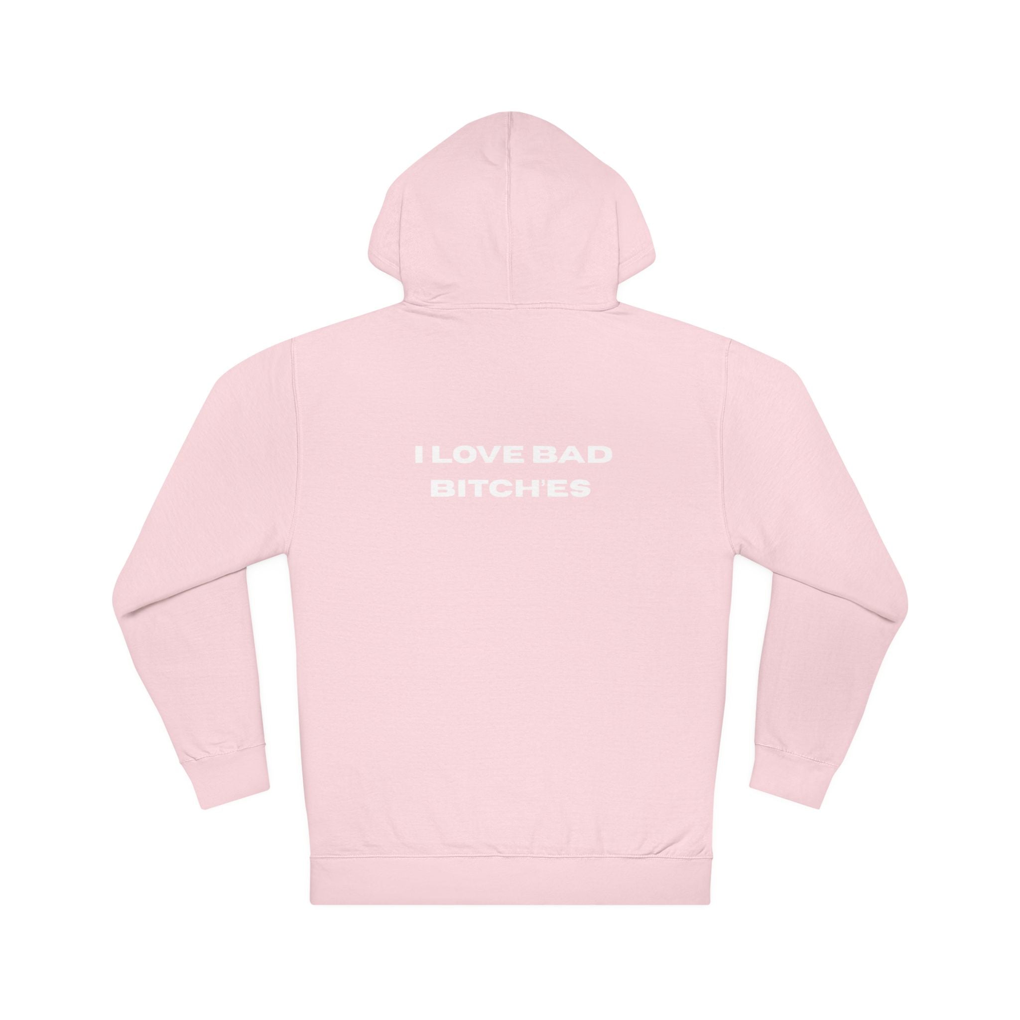 Women Hooded Pink Pullover Hoodie