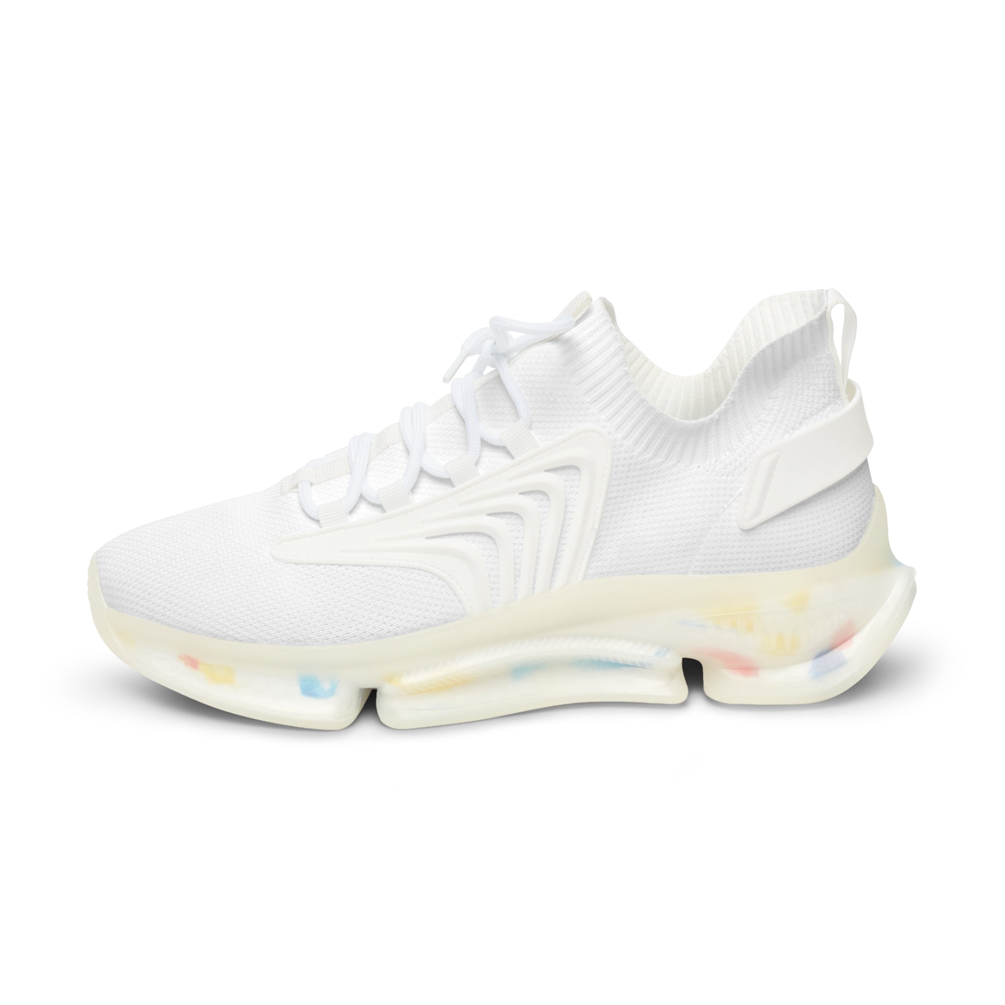 Women Mesh Sneakers — Streetwear Running Shoes White/Black
