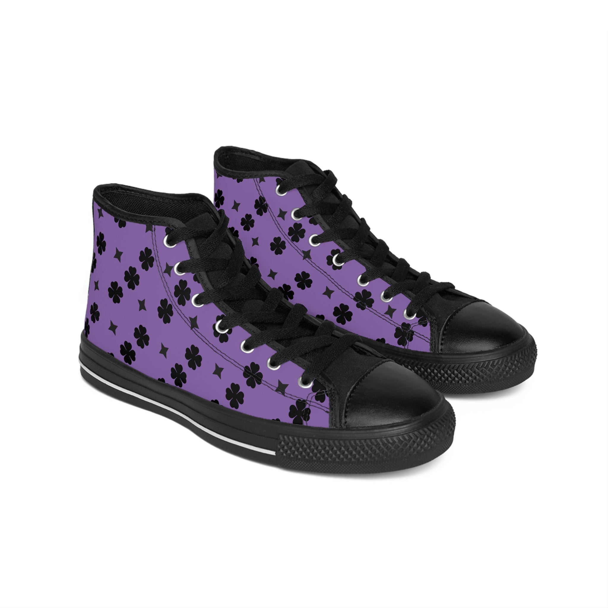 Men Classic Sneakers Black Lucky On Top Purple