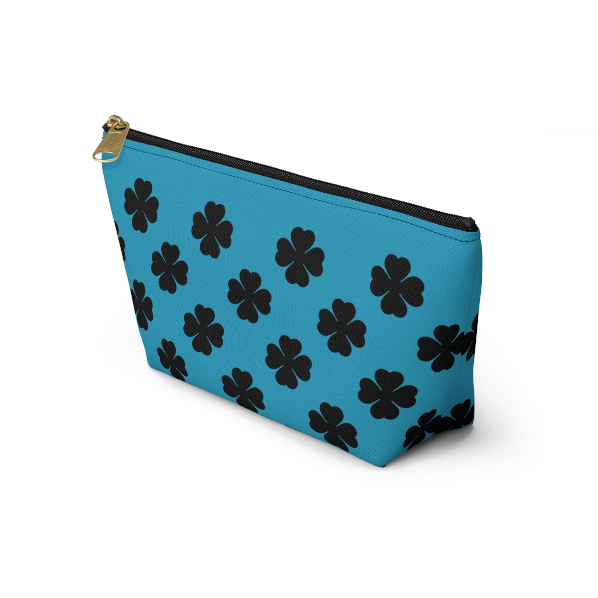 Blu Clover Pattern Accessory Makeup & Travel Organizer