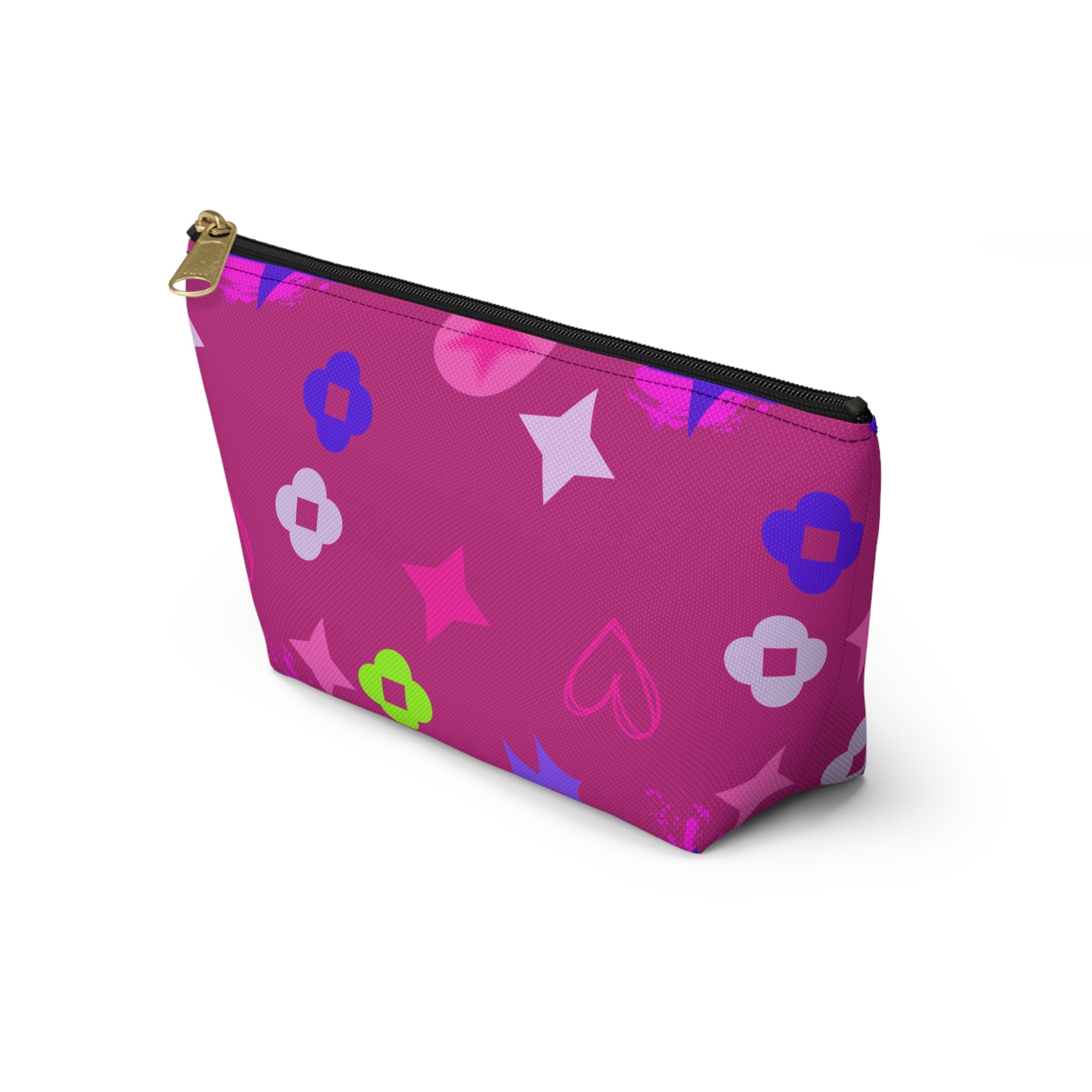 Stars Accessory Pouch —  Pink Makeup Bag