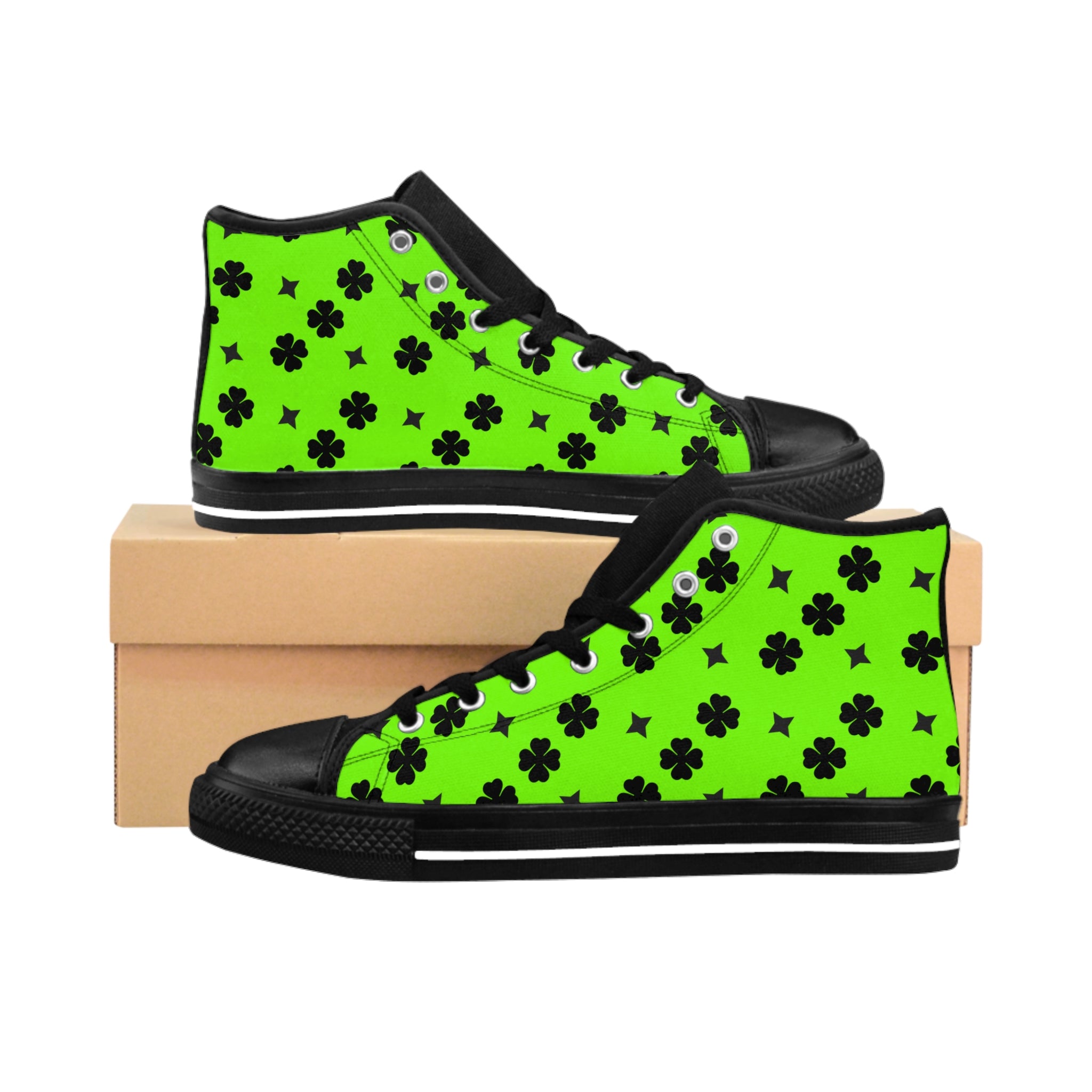 Men Classic Sneakers Star Lime Green