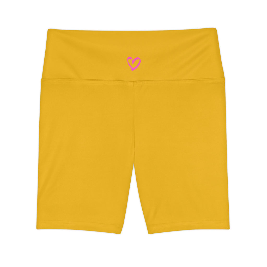 Women's Workout Shorts Yellow