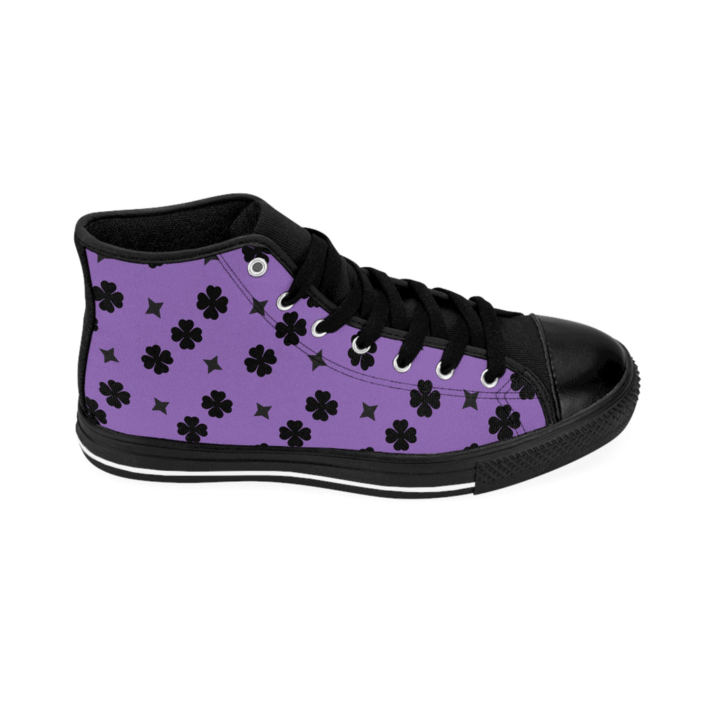 Men Classic Sneakers Black Lucky On Top Purple